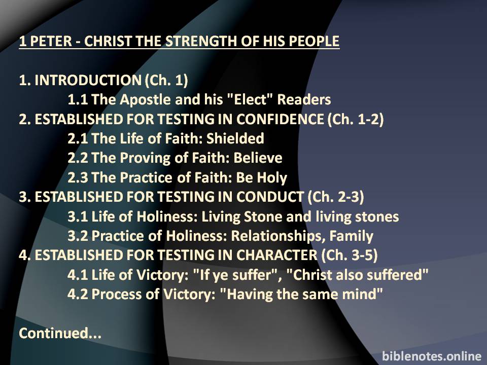 1 Peter - Christ The Strength of His People (1/2)