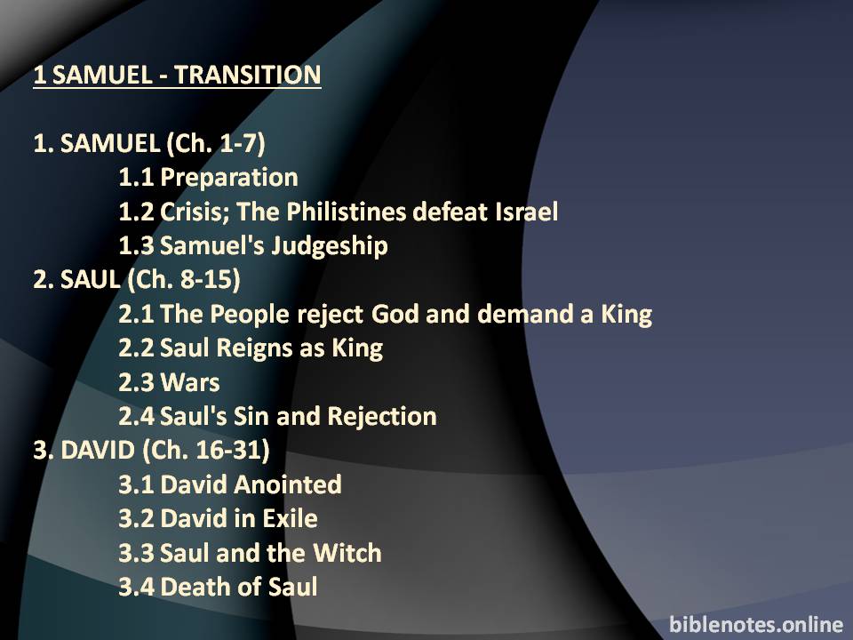 1 Samuel - Transition