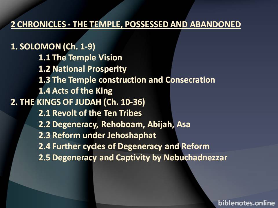 2 Chronicles - The Temple Possessed and Abandoned