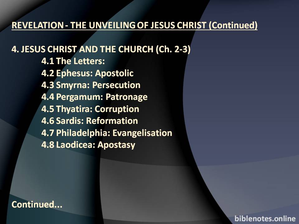 Revelation - The Unveiling of Jesus Christ (2/3)
