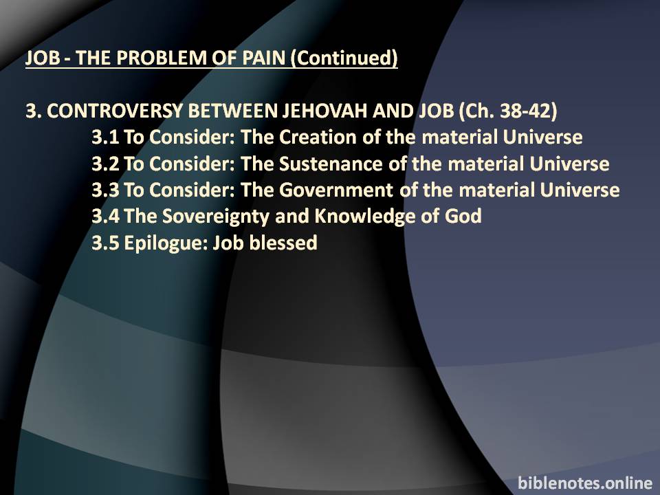 Job - The Problem of Pain (2/2)