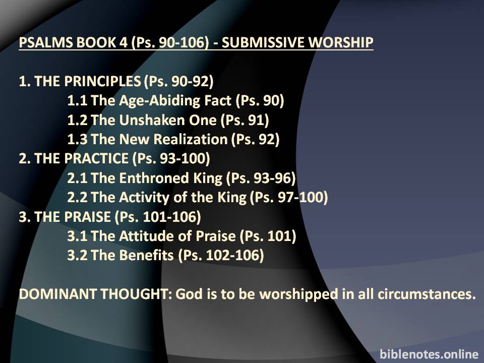 Psalms 90-106 - Submissive Worship