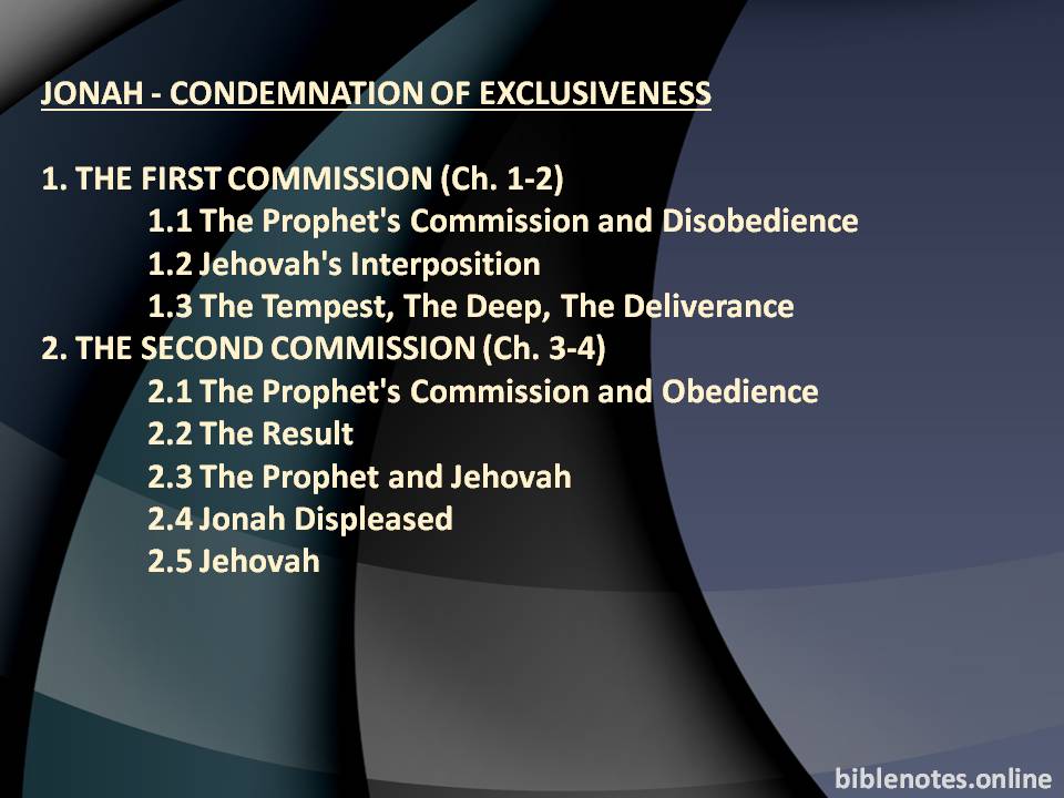 Jonah - Condemnation of Exclusiveness
