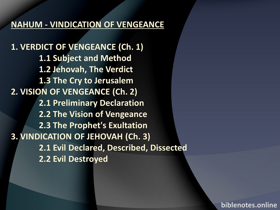 Nahum - A Vindication of Vengeance
