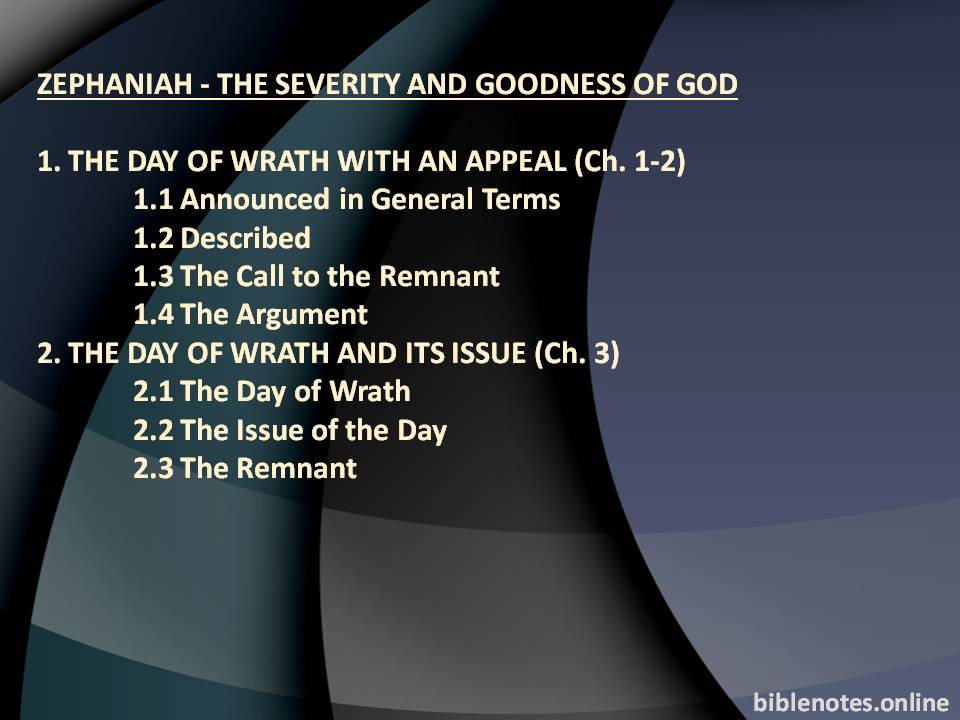 Zephaniah - The Severity and Goodness of God