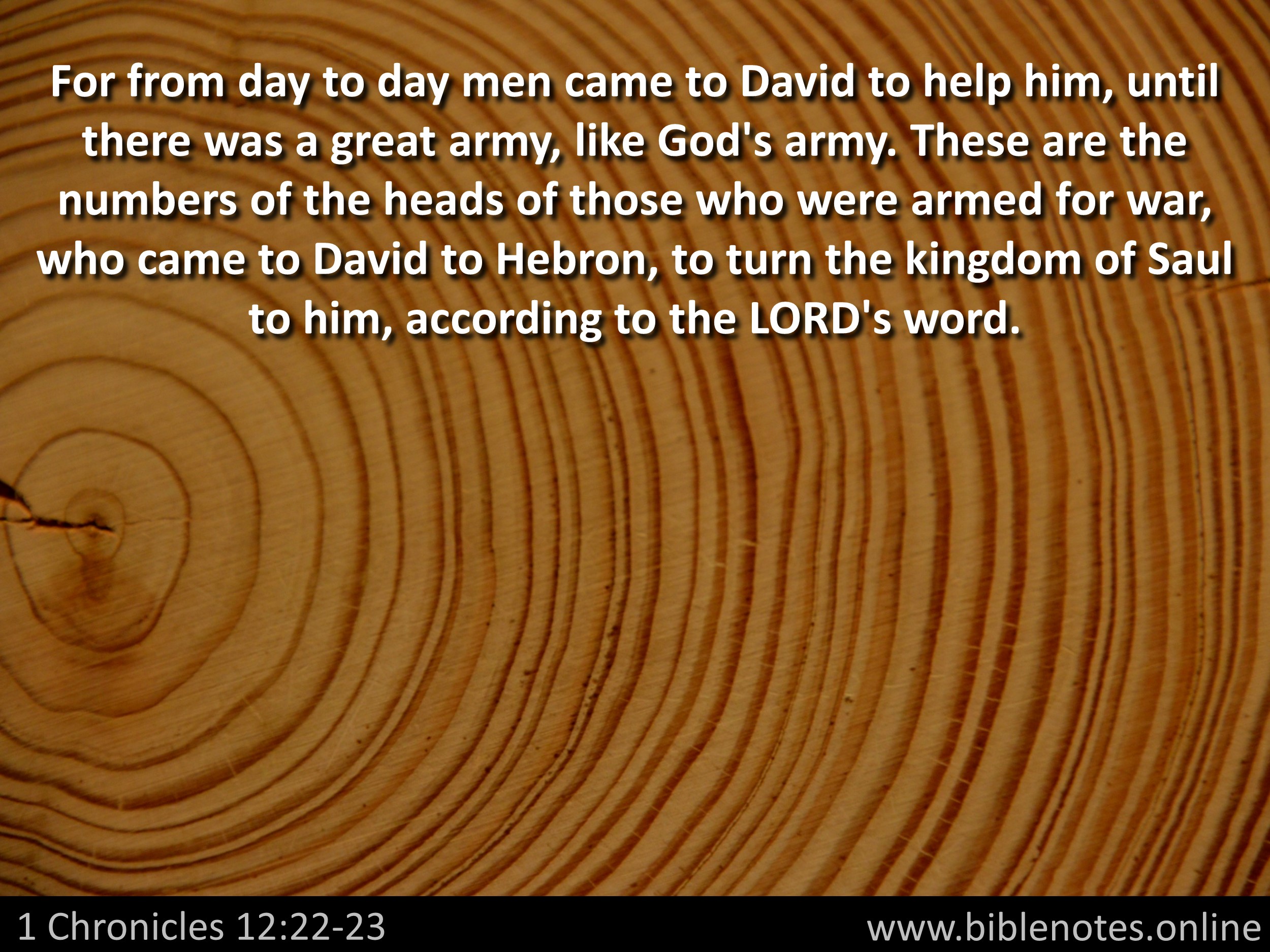 Bible Verse from 1 Chronicles Chapter 12