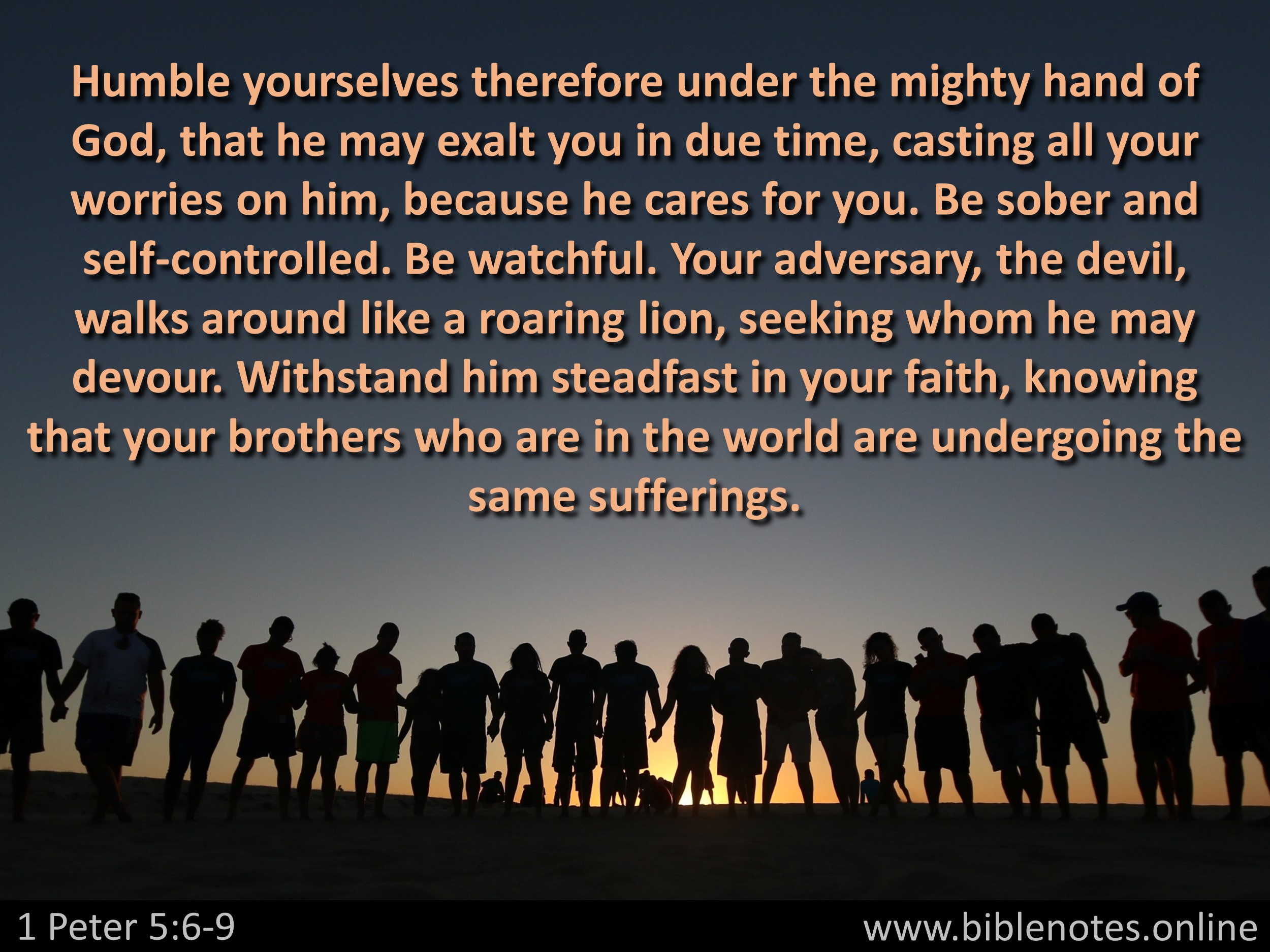 Bible Verse from 1 Peter Chapter 5