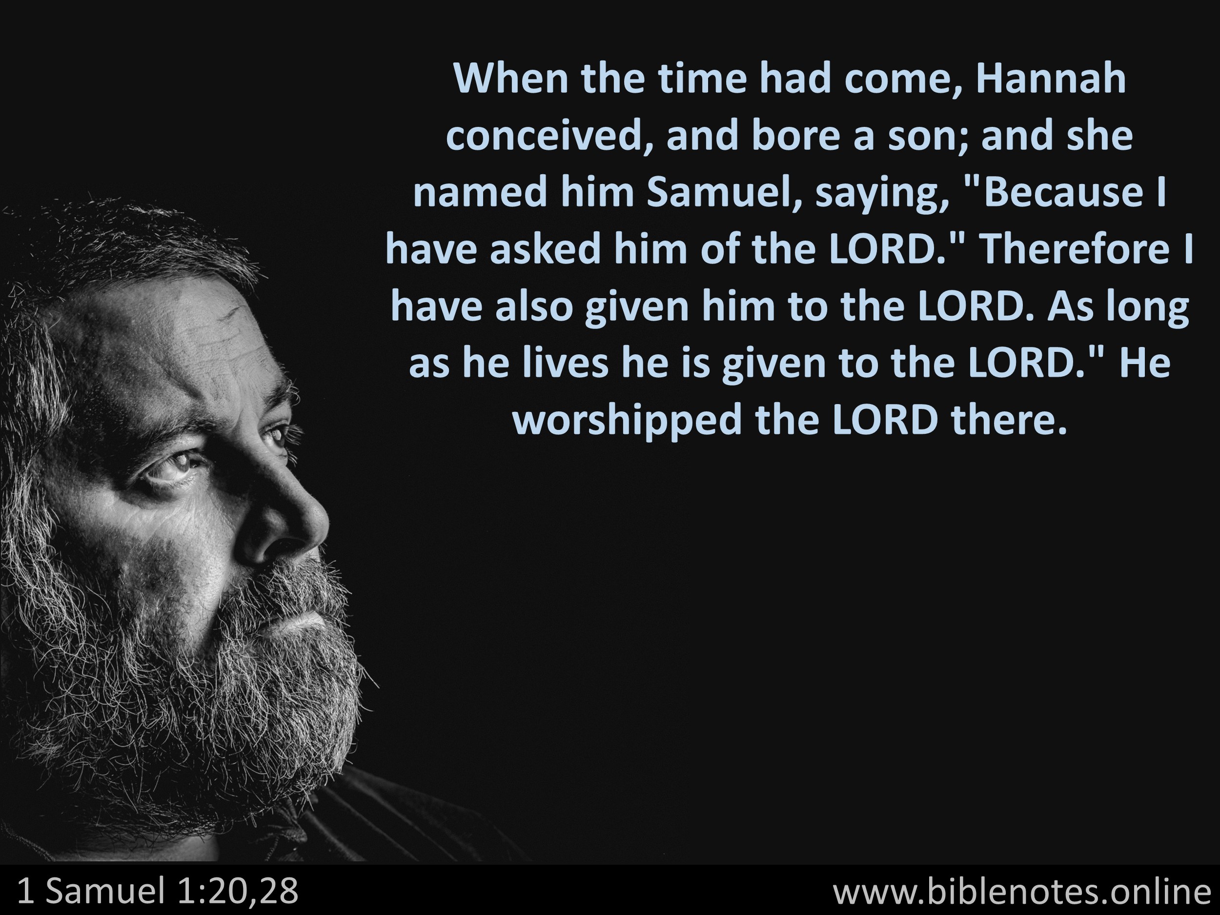 Bible Verse from 1 Samuel Chapter 1