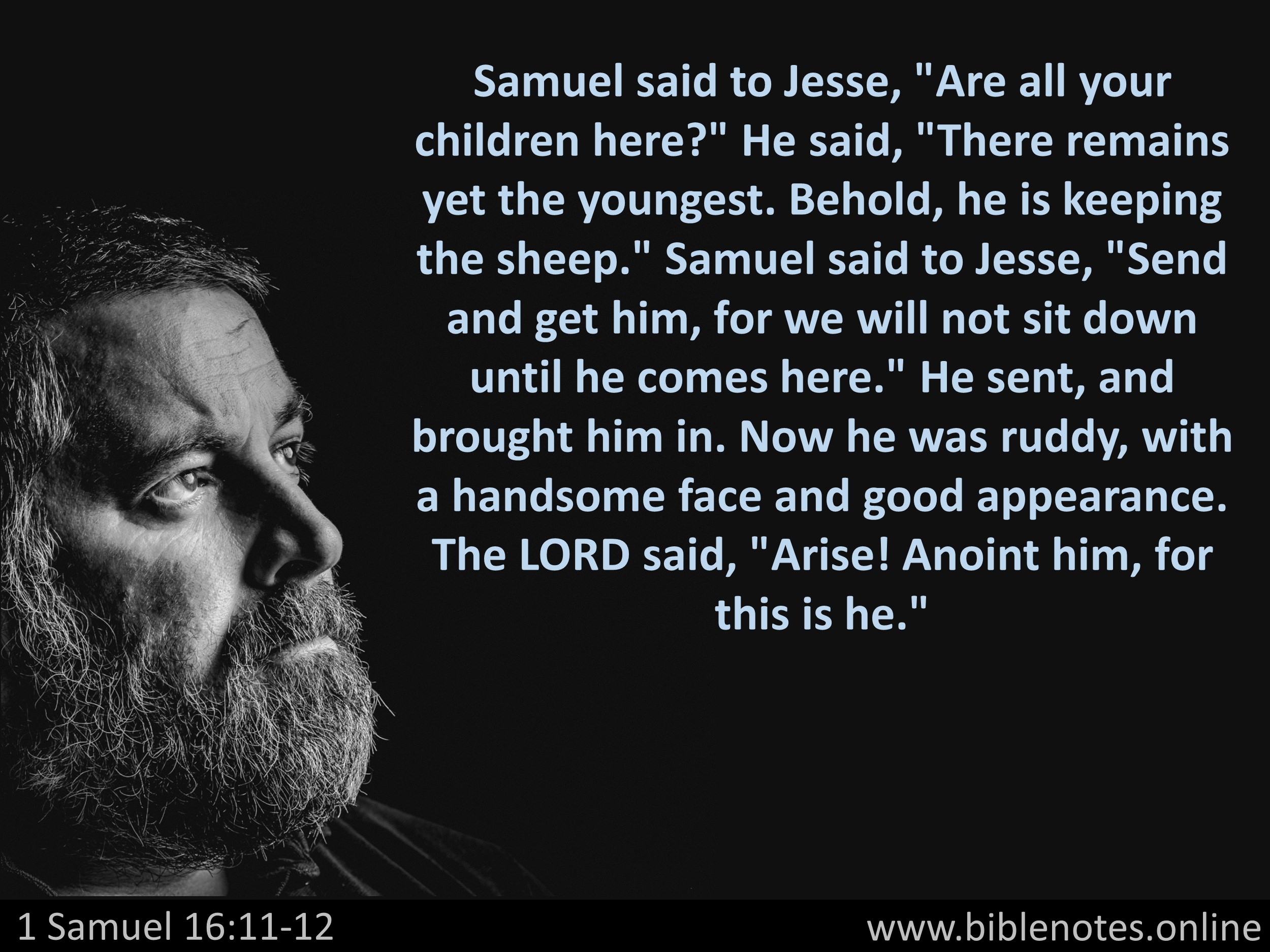 Bible Verse from 1 Samuel Chapter 16