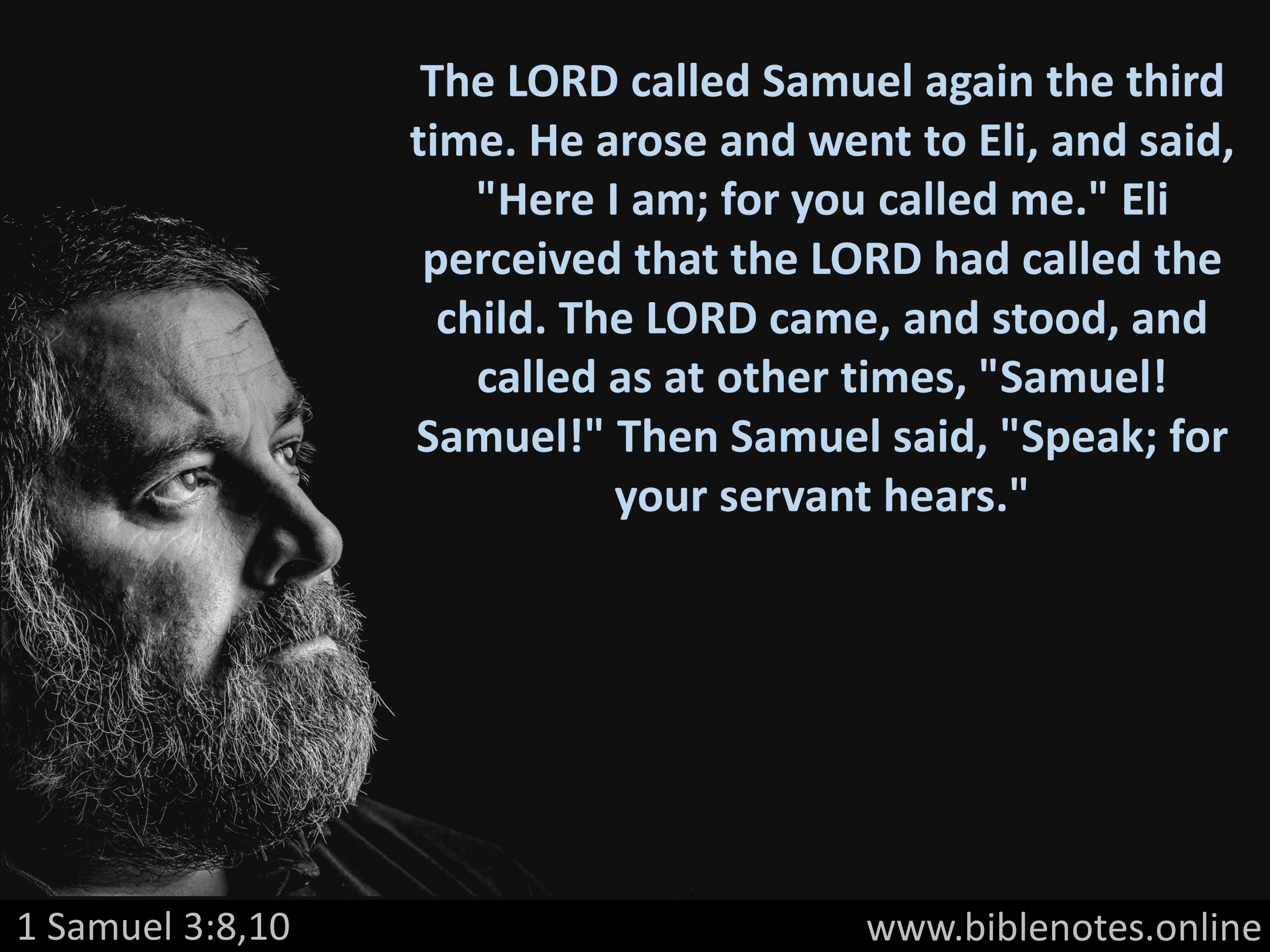 Bible Verse from 1 Samuel Chapter 3