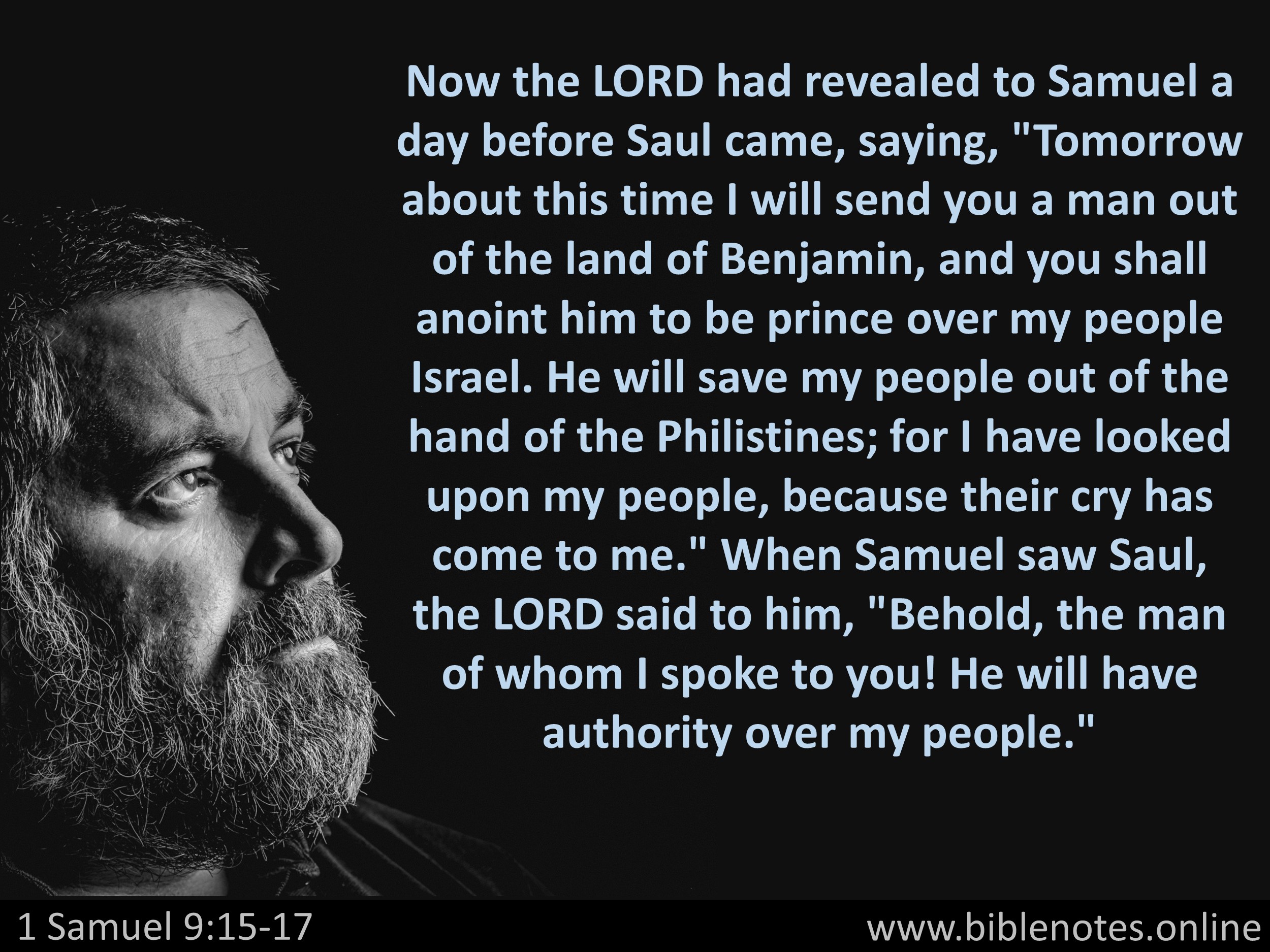 Bible Verse from 1 Samuel Chapter 9