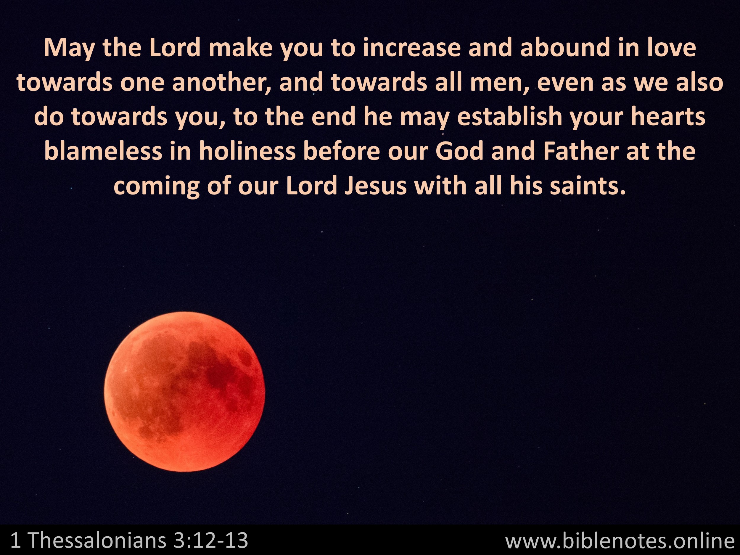 Bible Verse from 1 Thessalonians Chapter 3