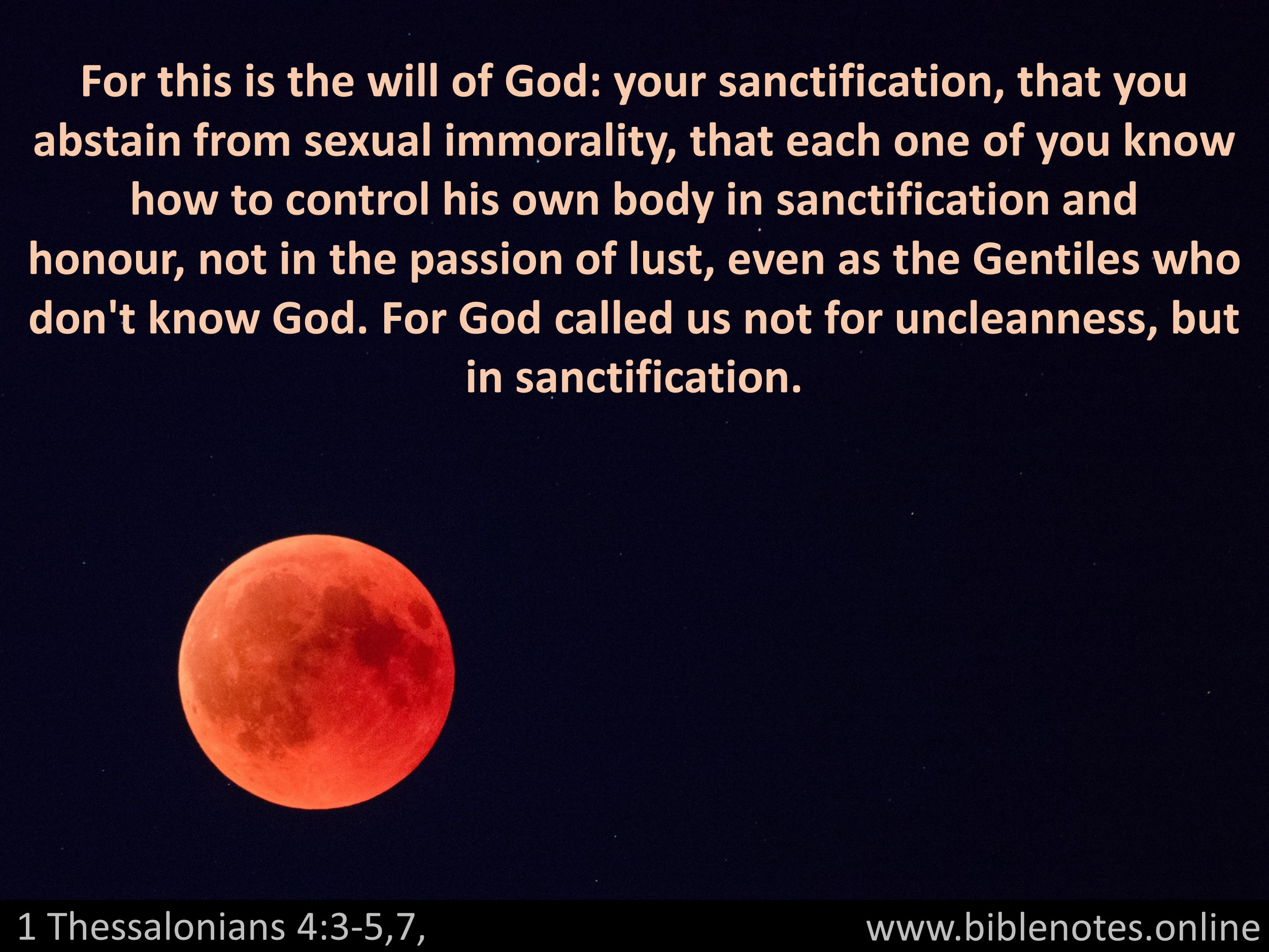 Bible Verse from 1 Thessalonians Chapter 4