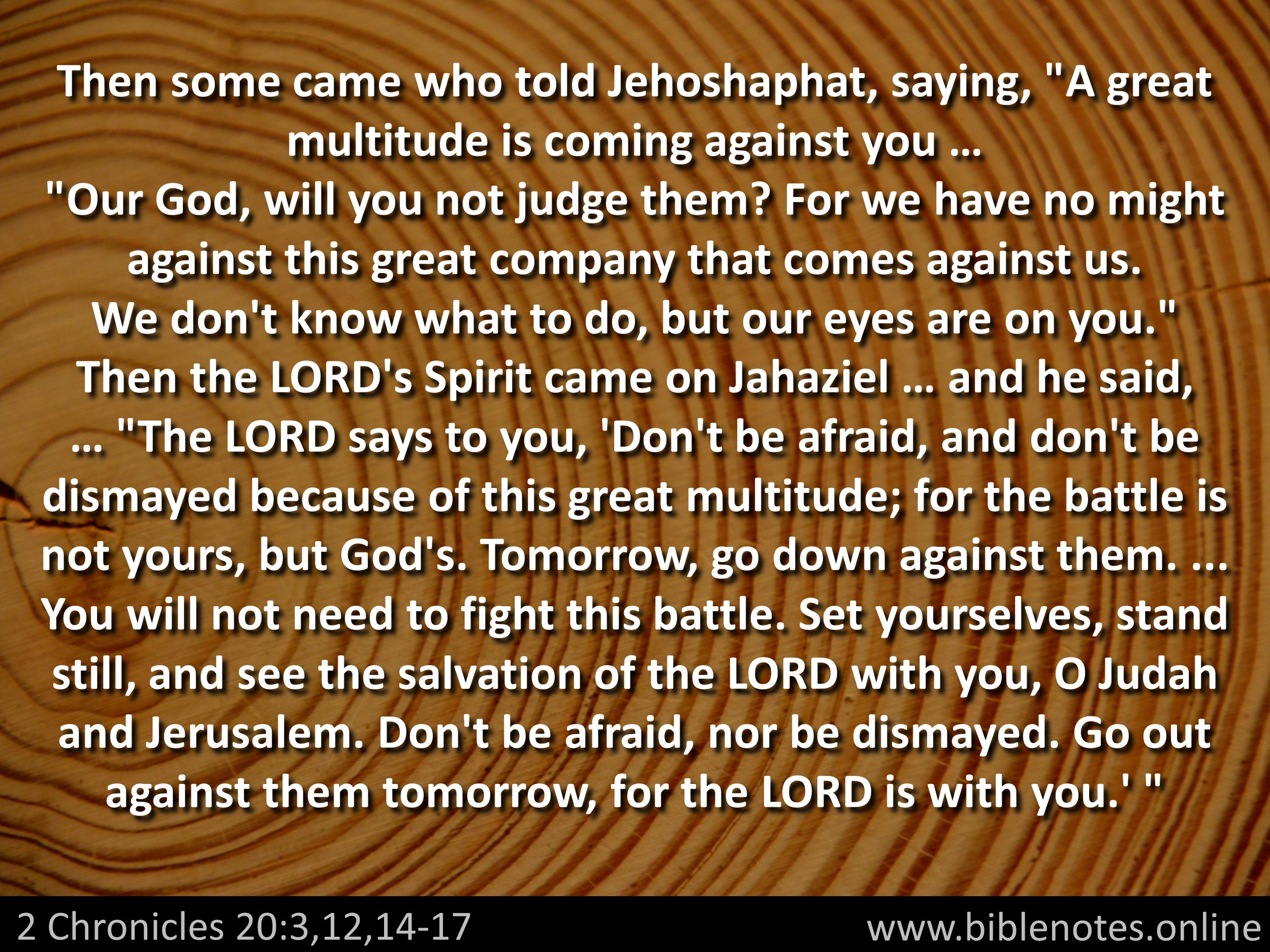 Bible Verse from 2 Chronicles Chapter 20