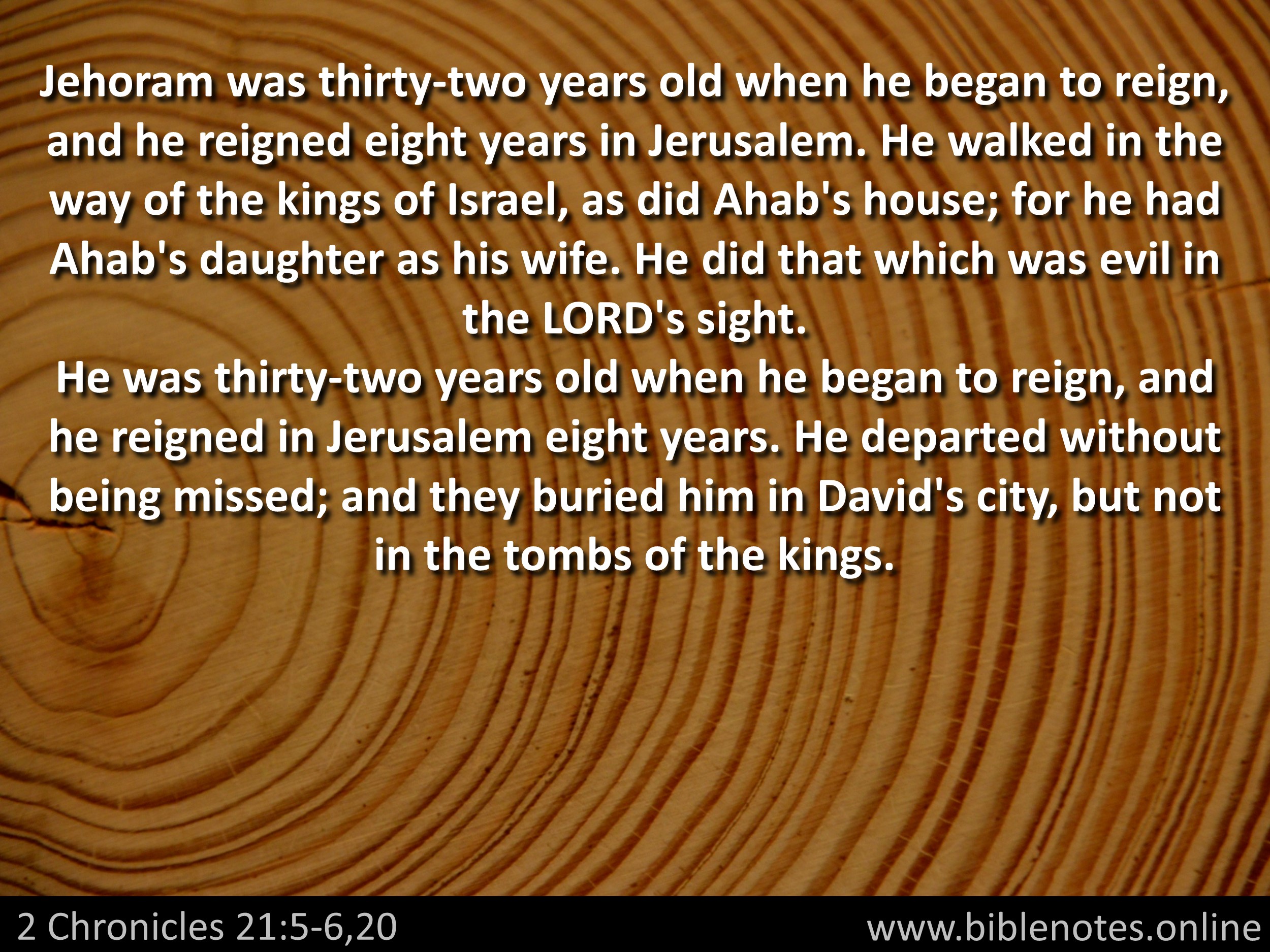Bible Verse from 2 Chronicles Chapter 21