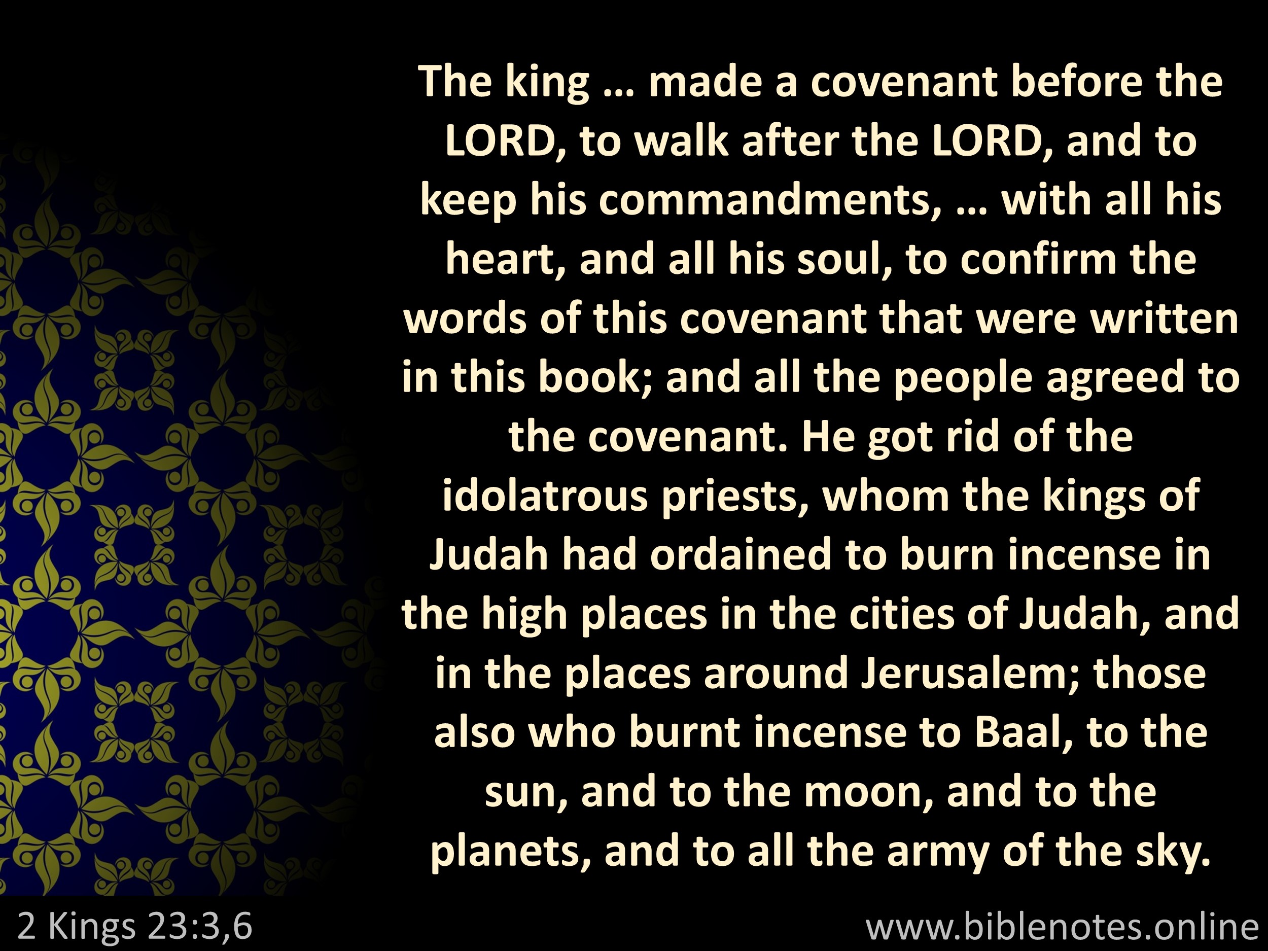 Bible Verse from 2 Kings Chapter 23