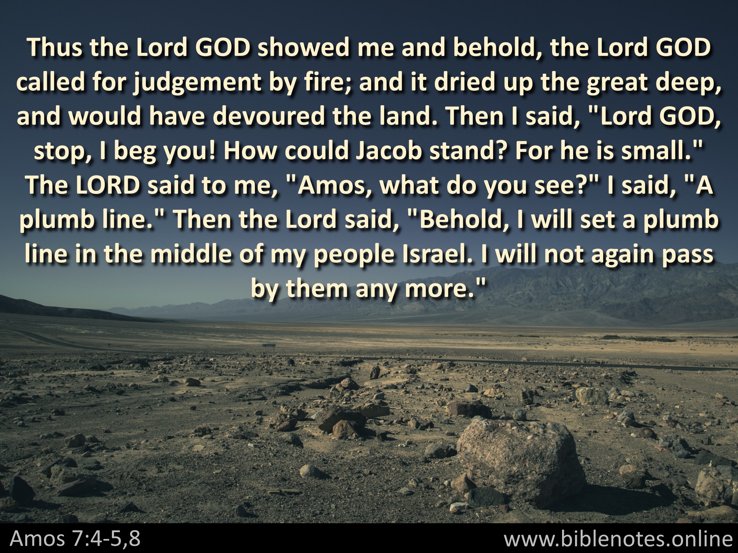 Bible Verse from Amos Chapter 7