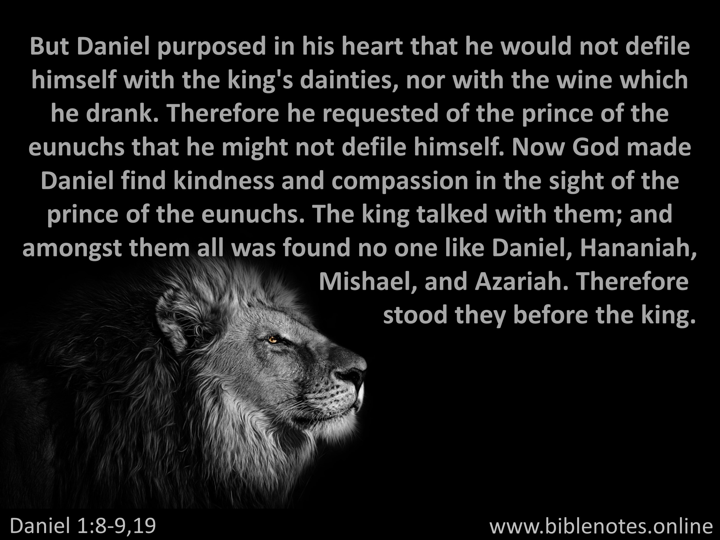 Bible Verse from Daniel Chapter 1