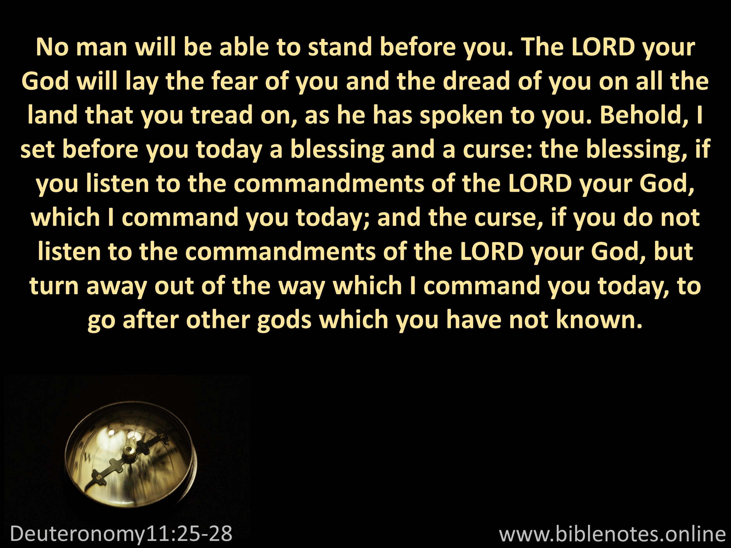 Bible Verse from Deuteronomy Chapter 11
