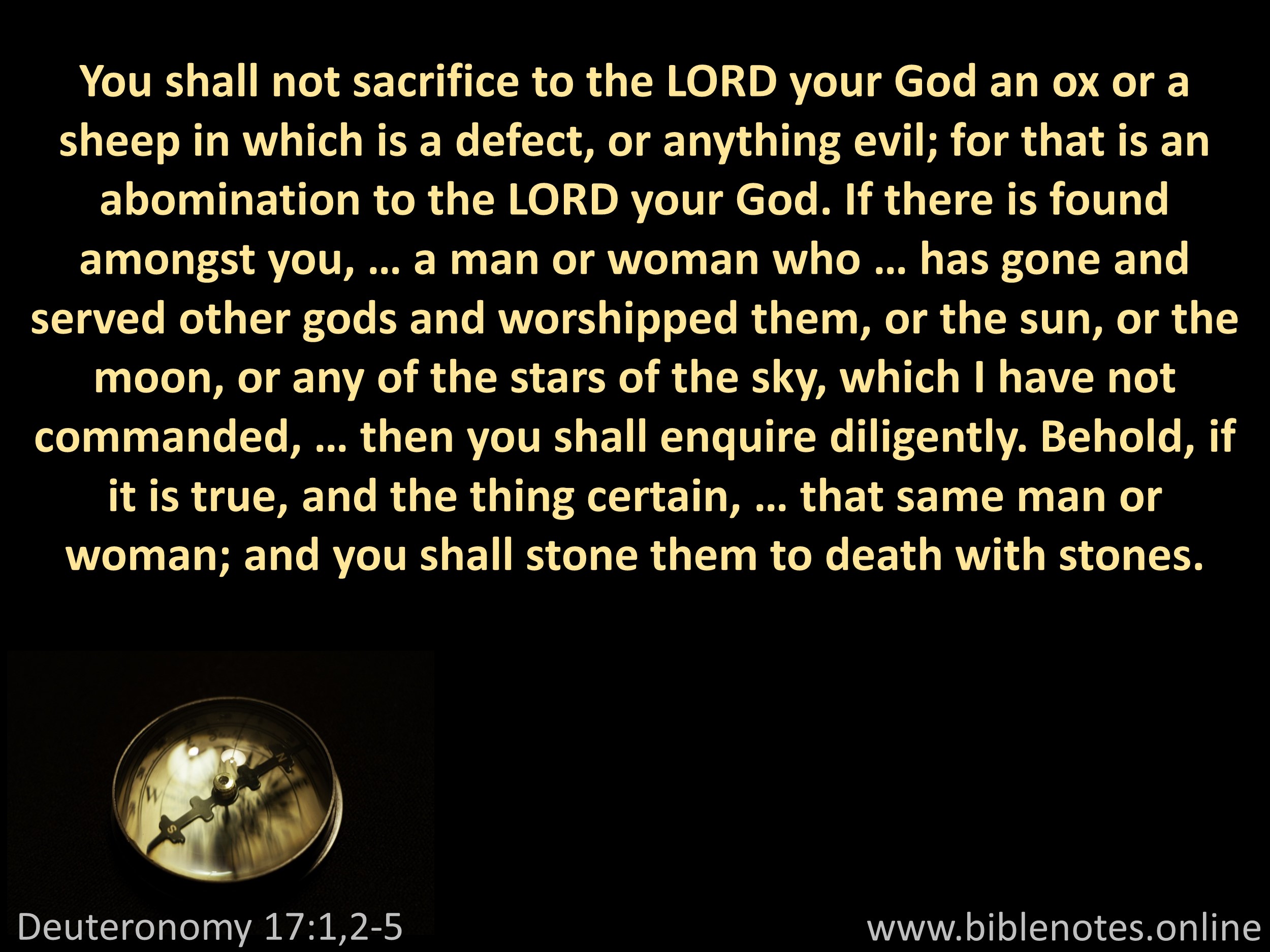 Bible Verse from Deuteronomy Chapter 17