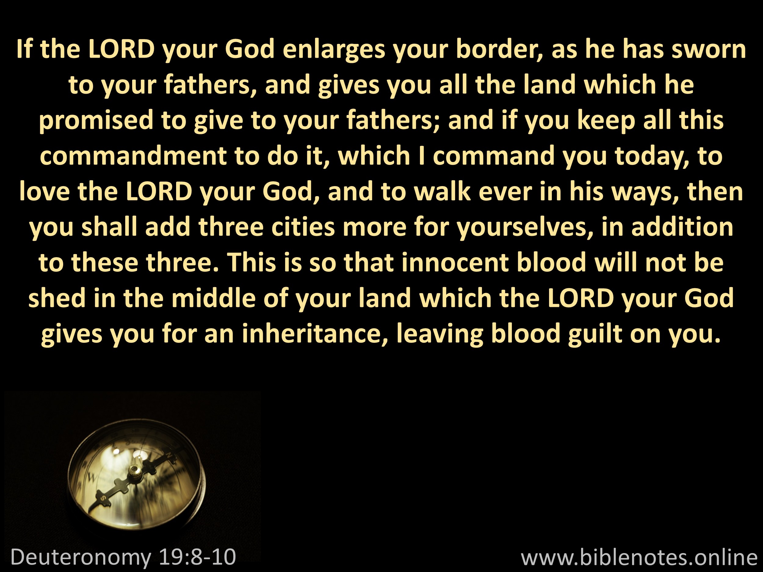 Bible Verse from Deuteronomy Chapter 19