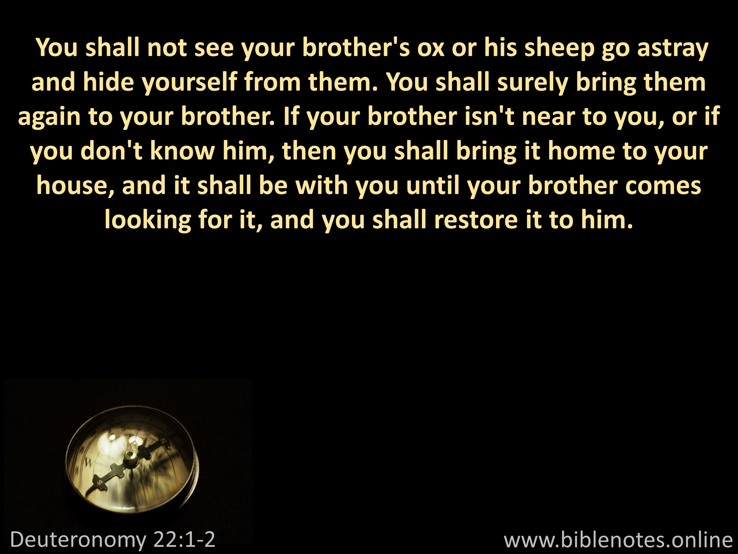 Bible Verse from Deuteronomy Chapter 22
