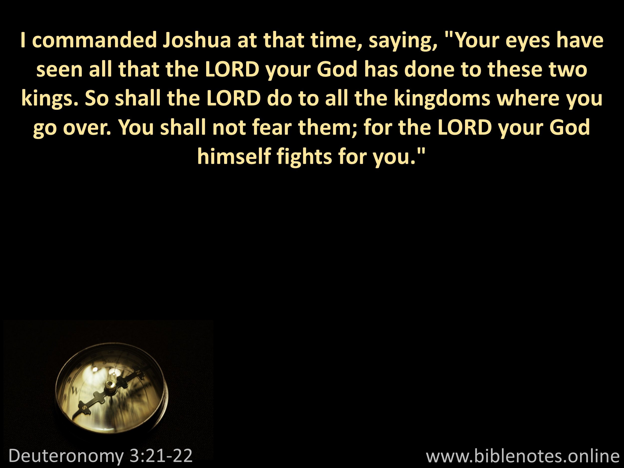 Bible Verse from Deuteronomy Chapter 3