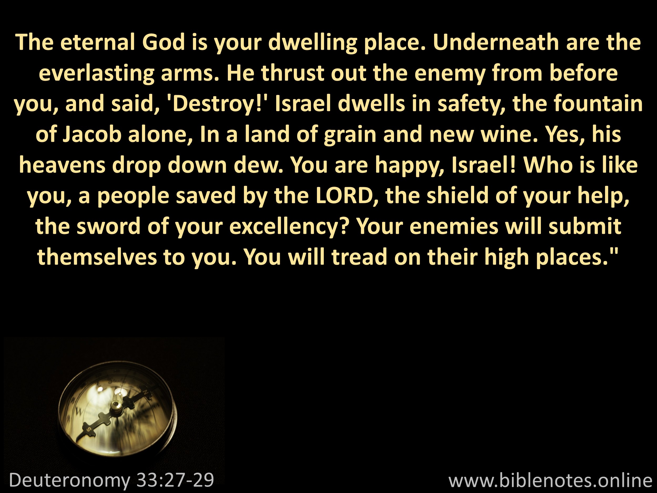 Bible Verse from Deuteronomy Chapter 33