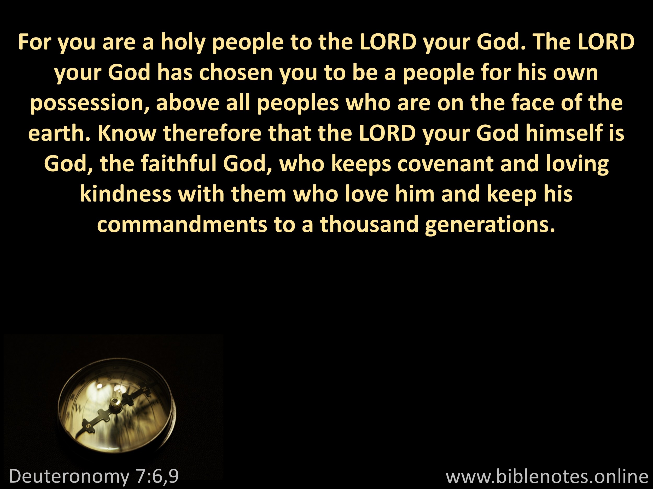 Bible Verse from Deuteronomy Chapter 7