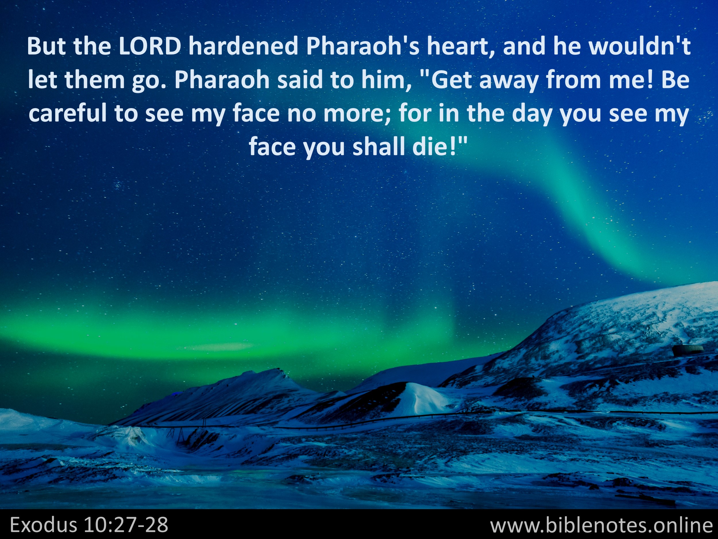 Bible Verse from Exodus Chapter 10