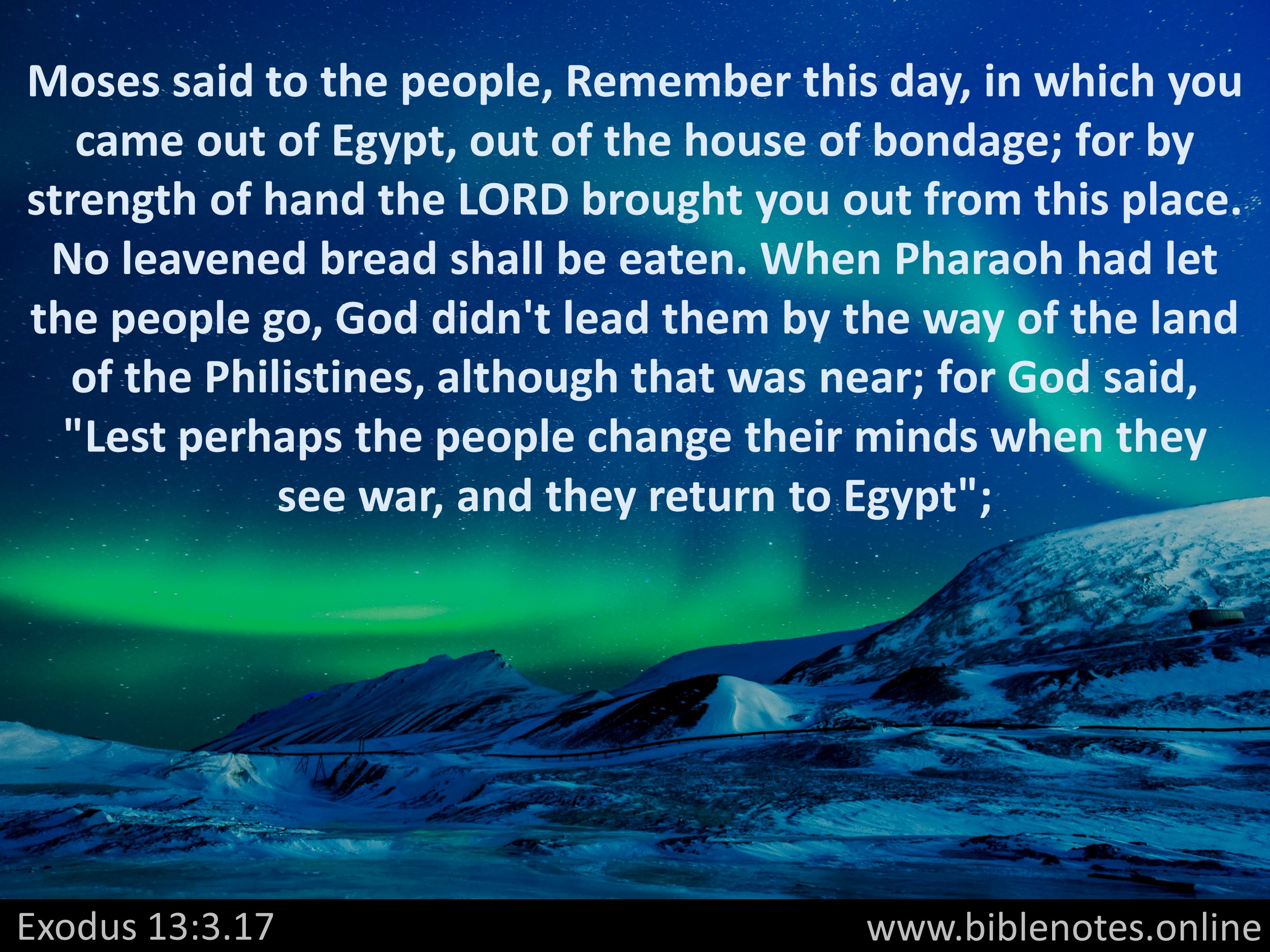 Bible Verse from Exodus Chapter 13