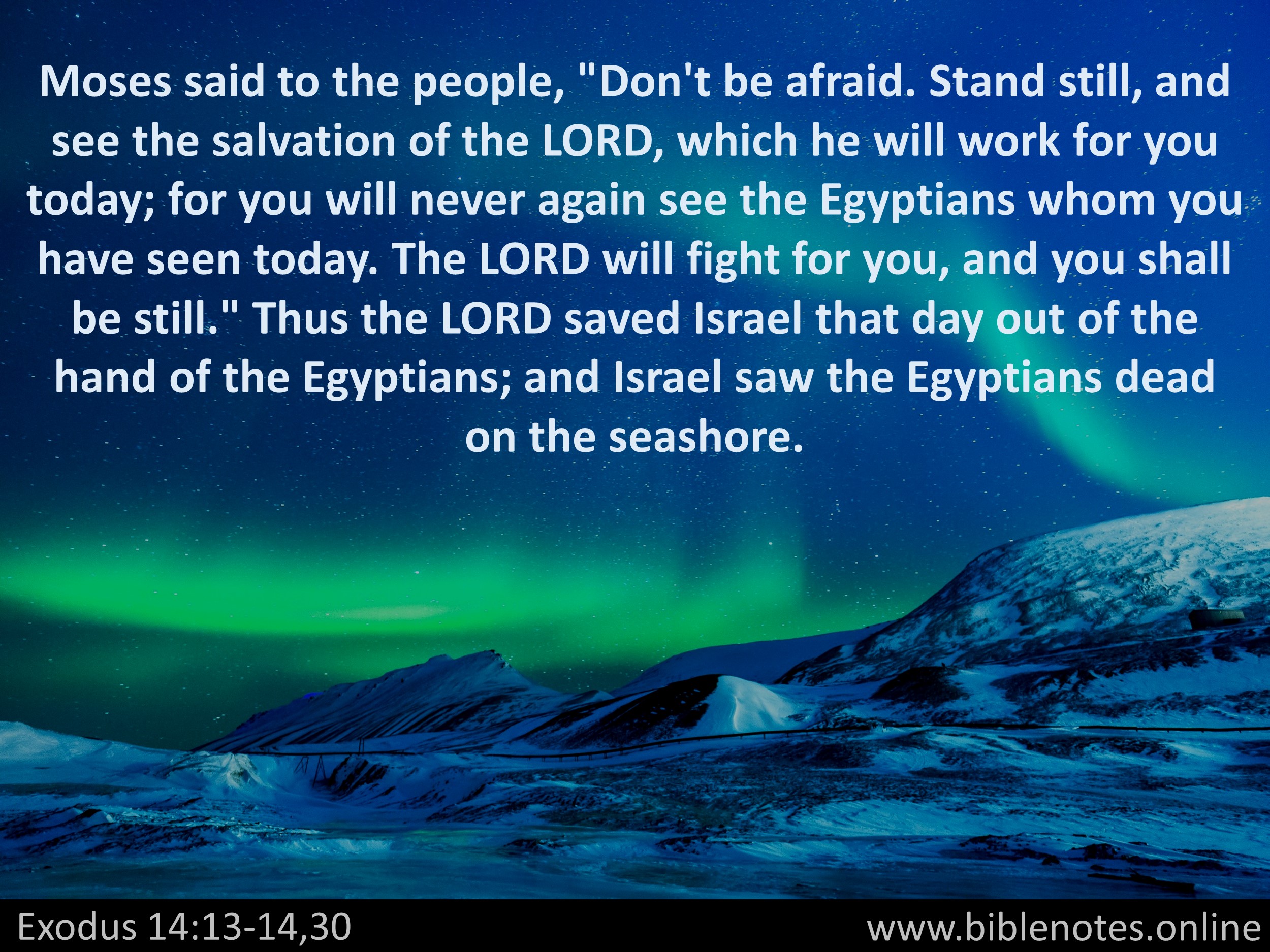 Bible Verse from Exodus Chapter 14