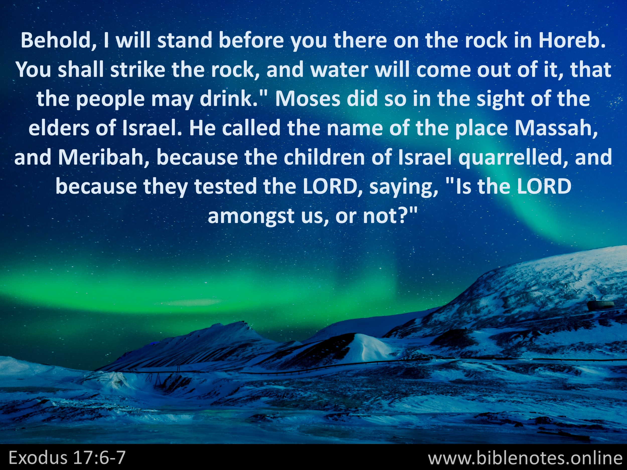 Bible Verse from Exodus Chapter 17