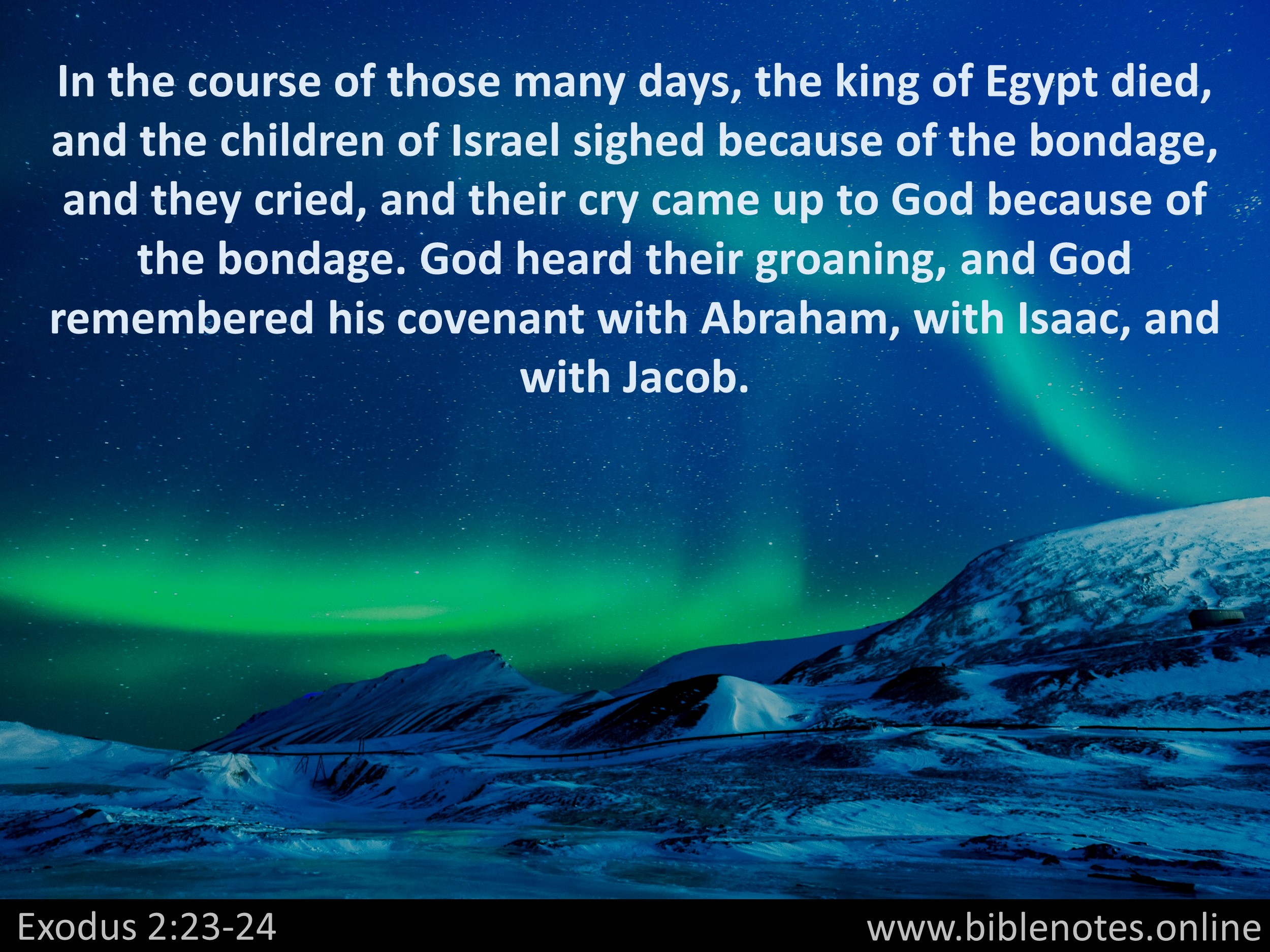 Bible Verse from Exodus Chapter 2