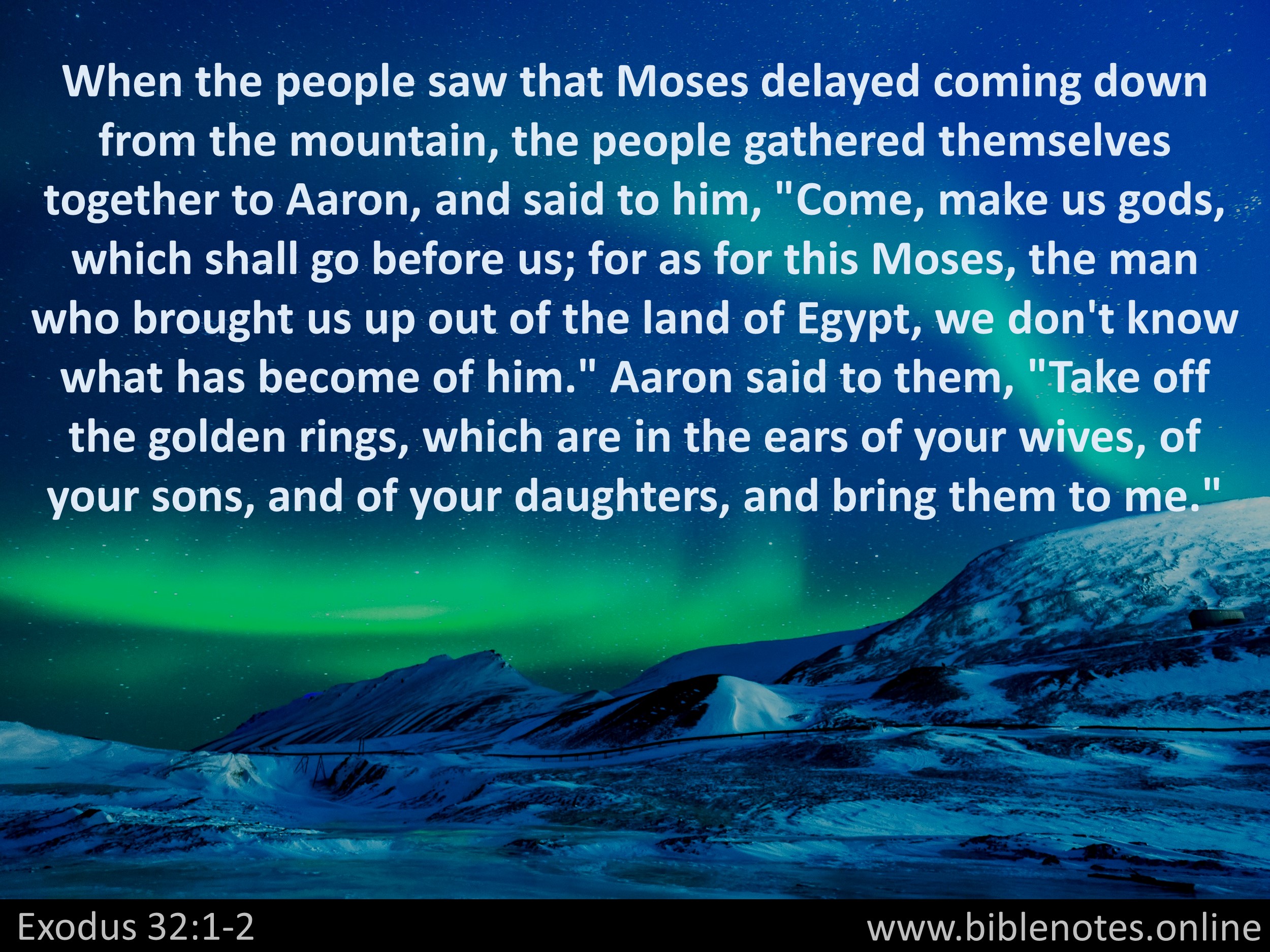 Bible Verse from Exodus Chapter 32
