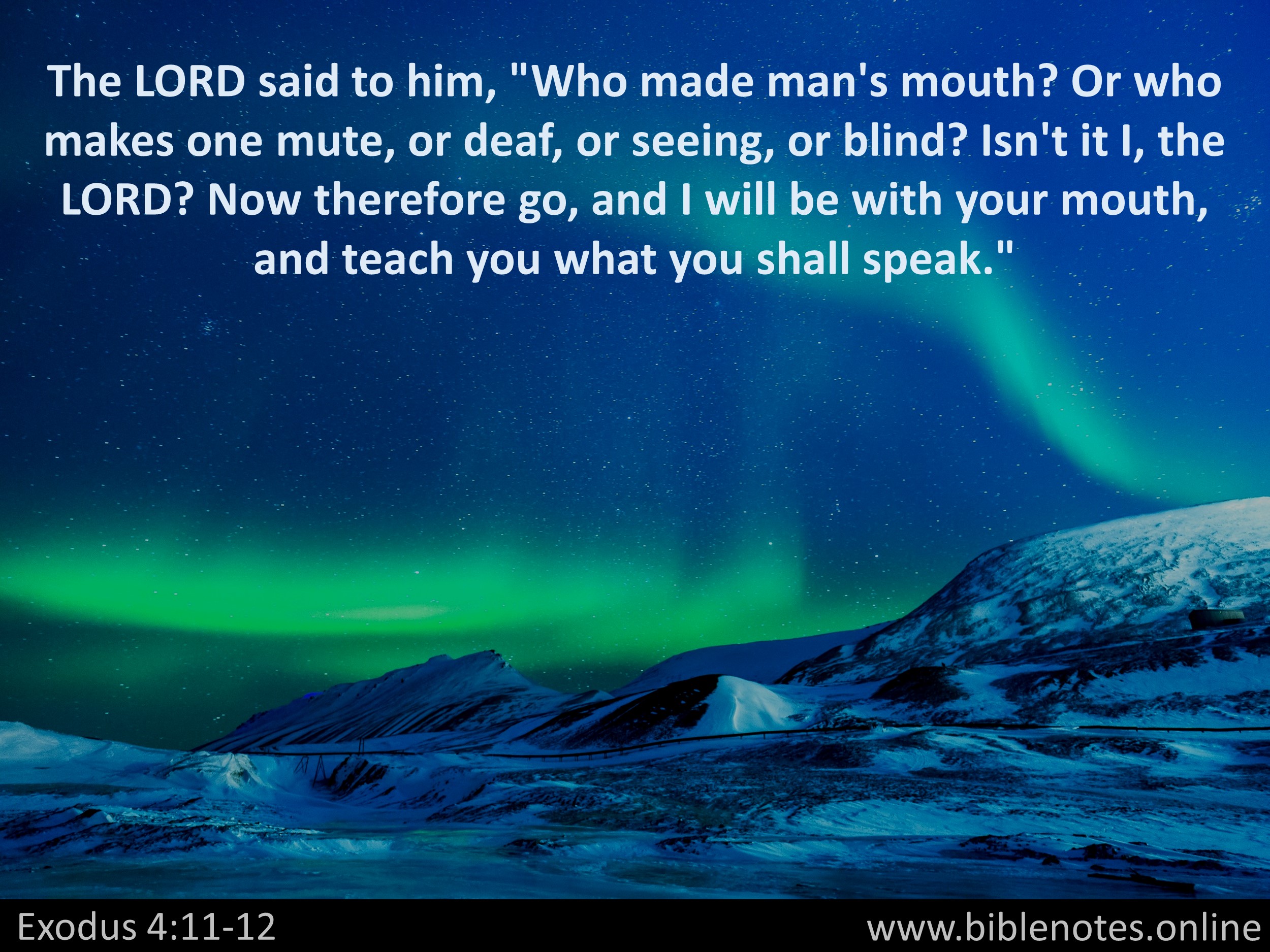 Bible Verse from Exodus Chapter 4