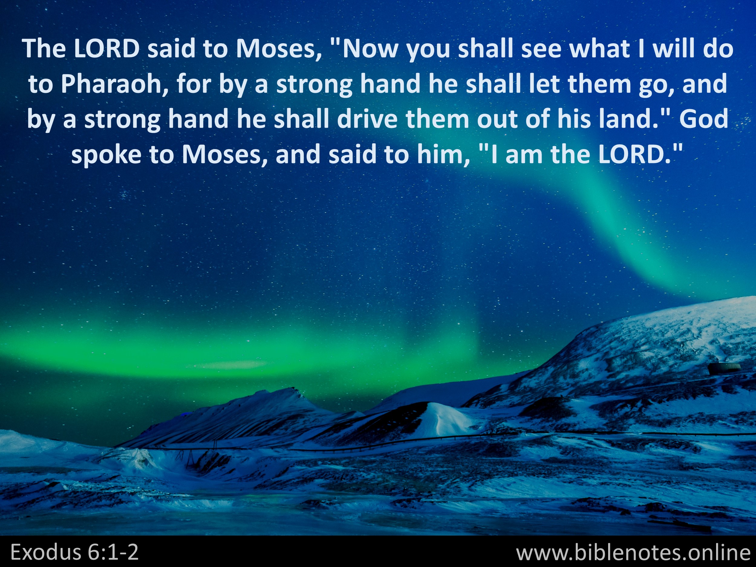 Bible Verse from Exodus Chapter 6