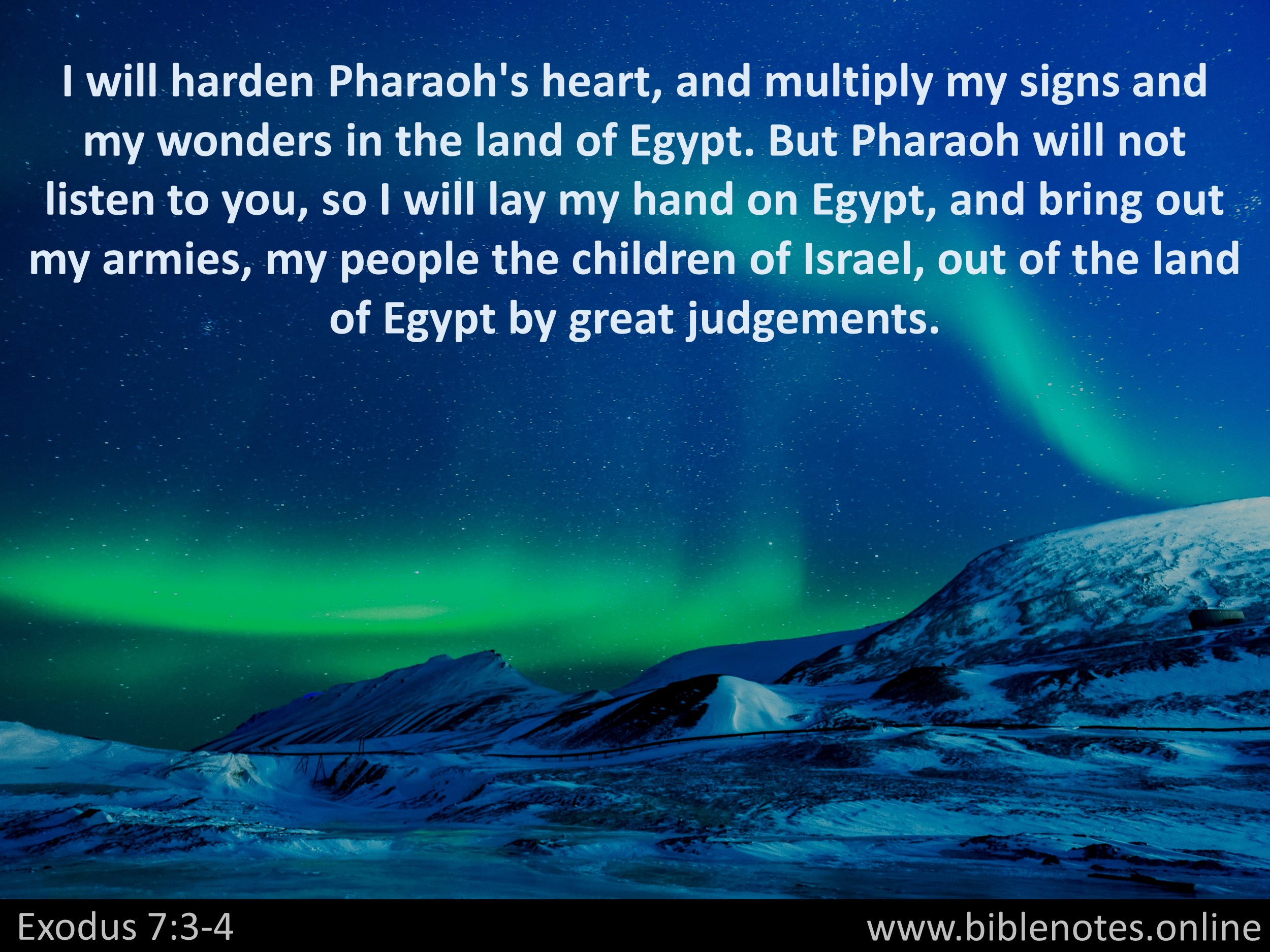 Bible Verse from Exodus Chapter 7