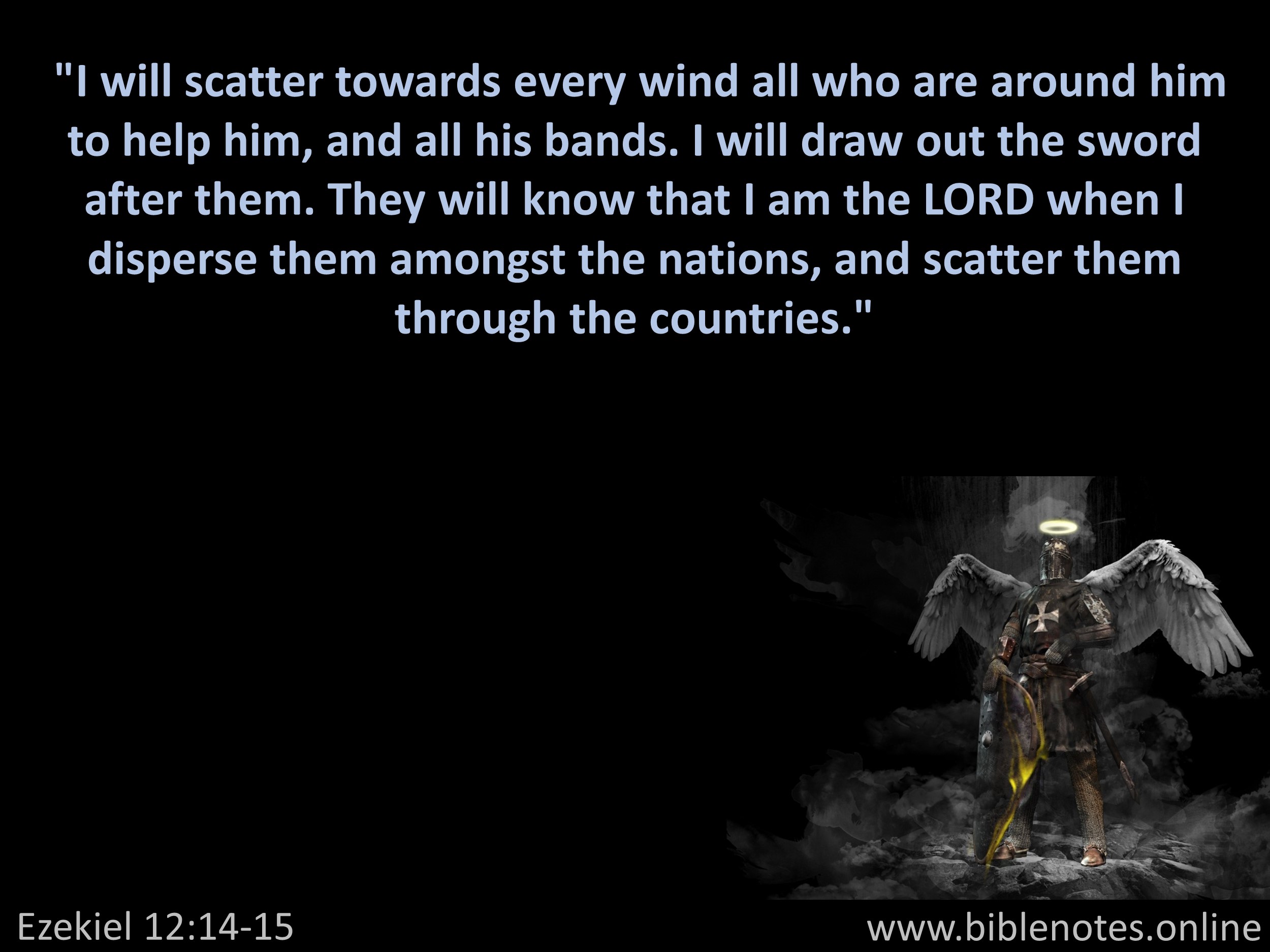 Bible Verse from Ezekiel Chapter 12