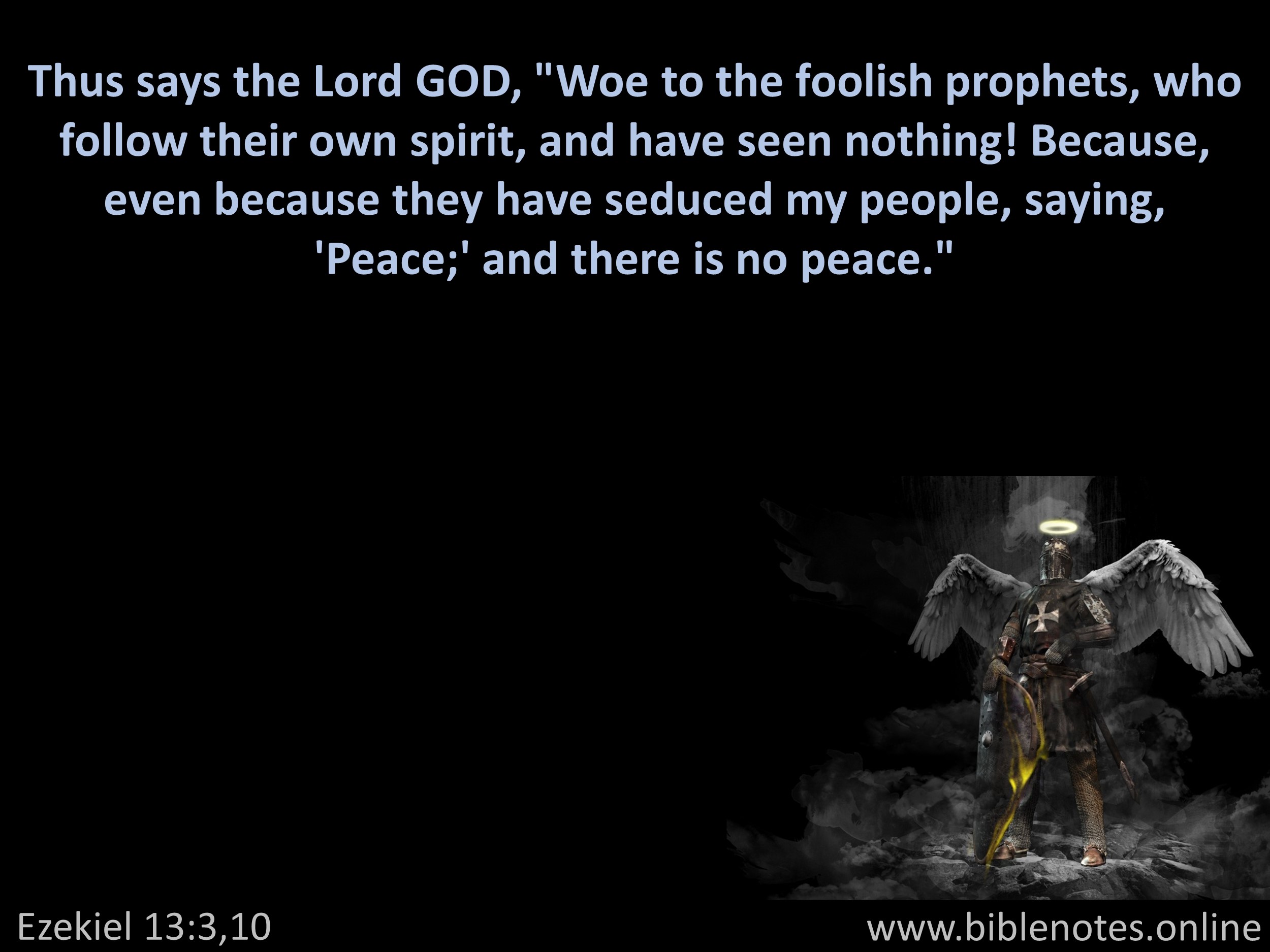 Bible Verse from Ezekiel Chapter 13