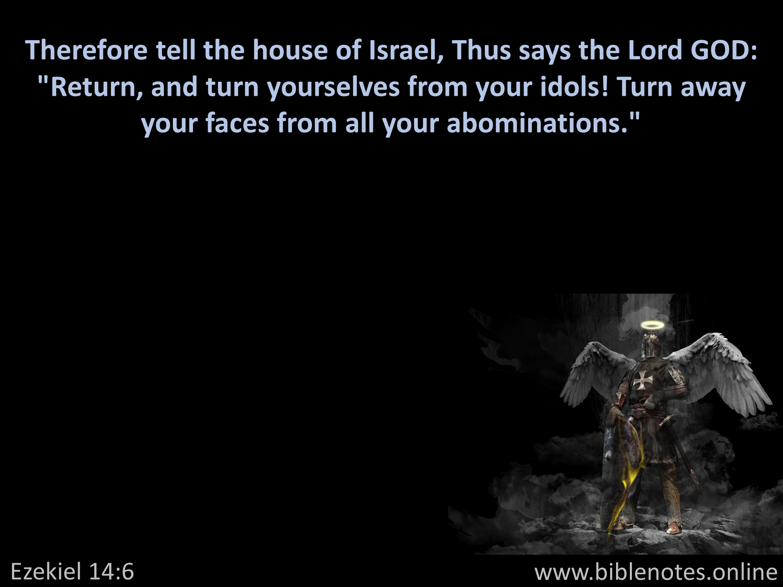 Bible Verse from Ezekiel Chapter 14