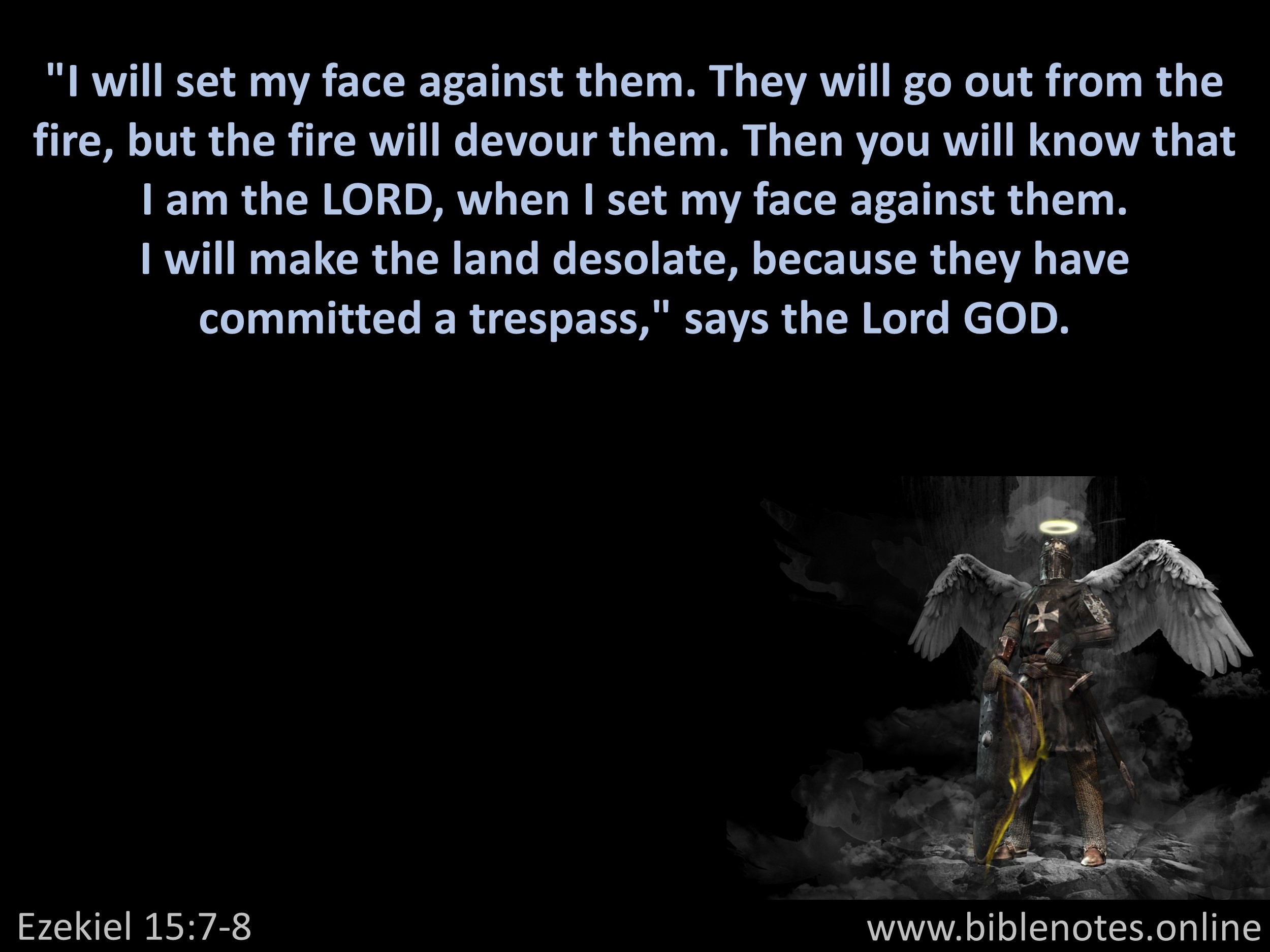 Bible Verse from Ezekiel Chapter 15