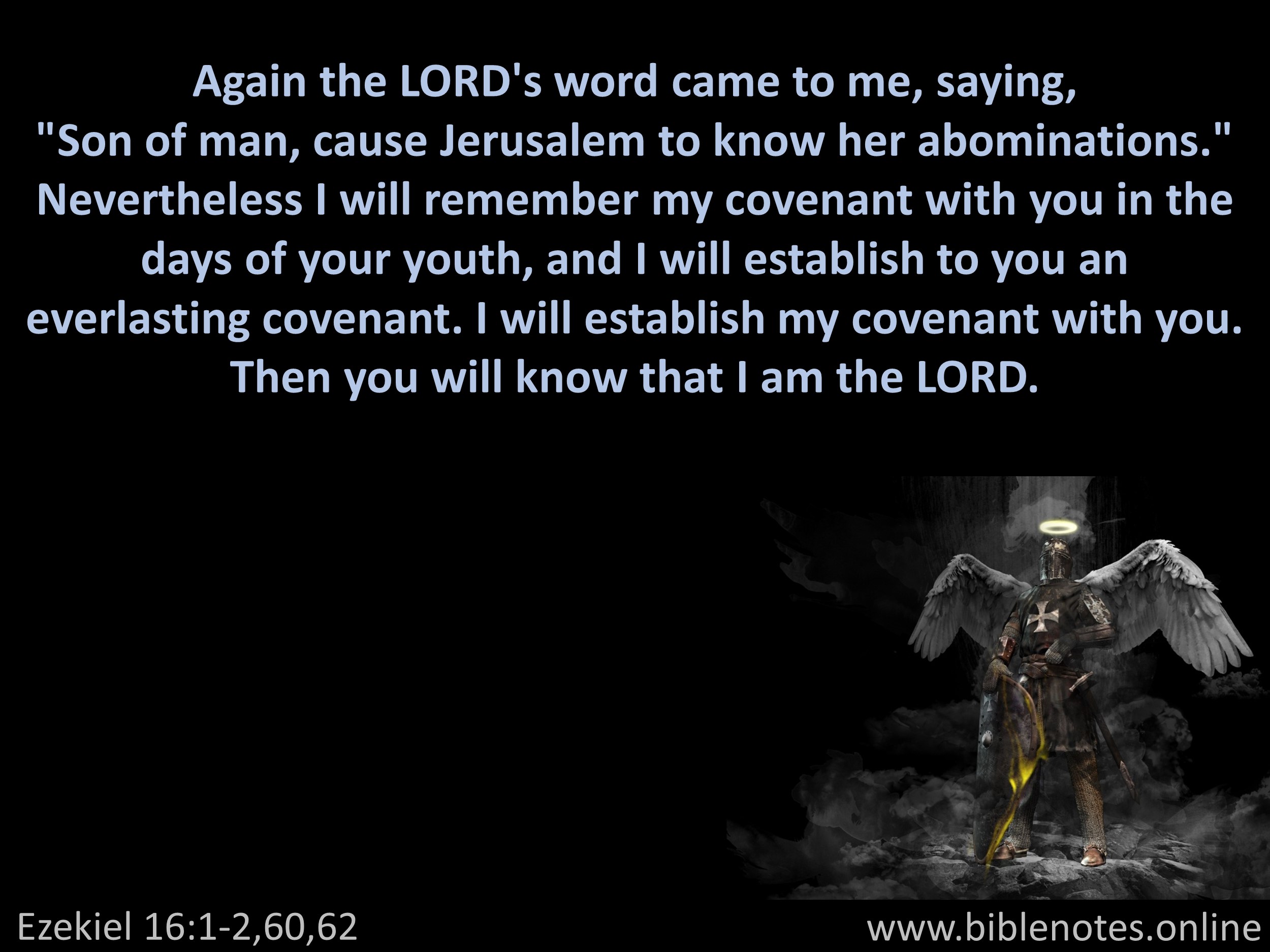 Bible Verse from Ezekiel Chapter 16