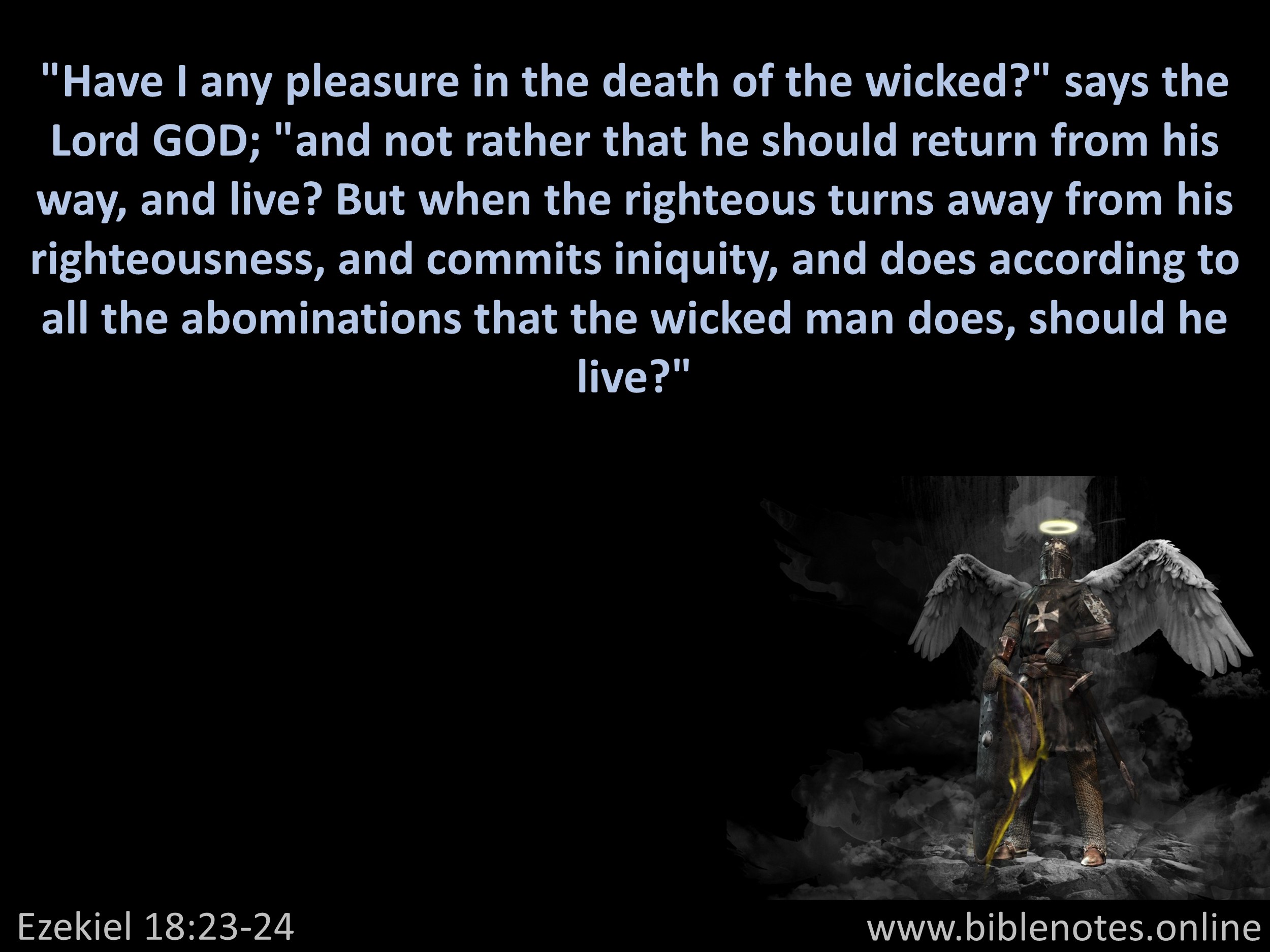 Bible Verse from Ezekiel Chapter 18