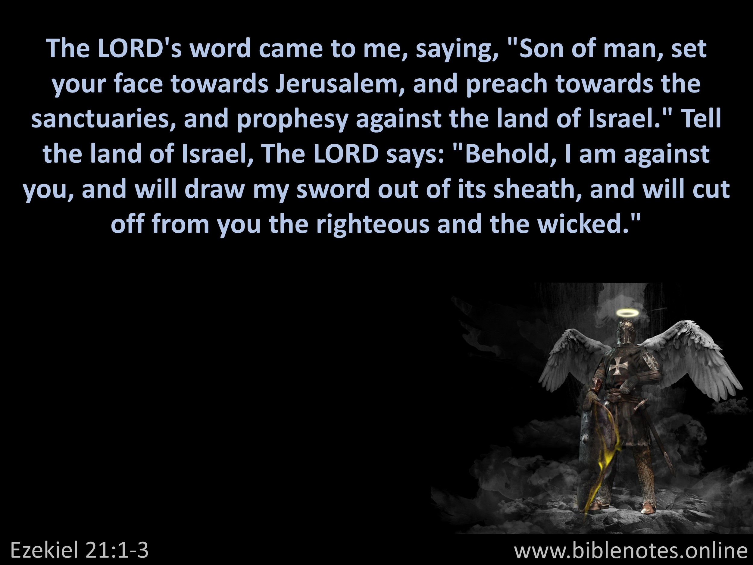 Bible Verse from Ezekiel Chapter 21