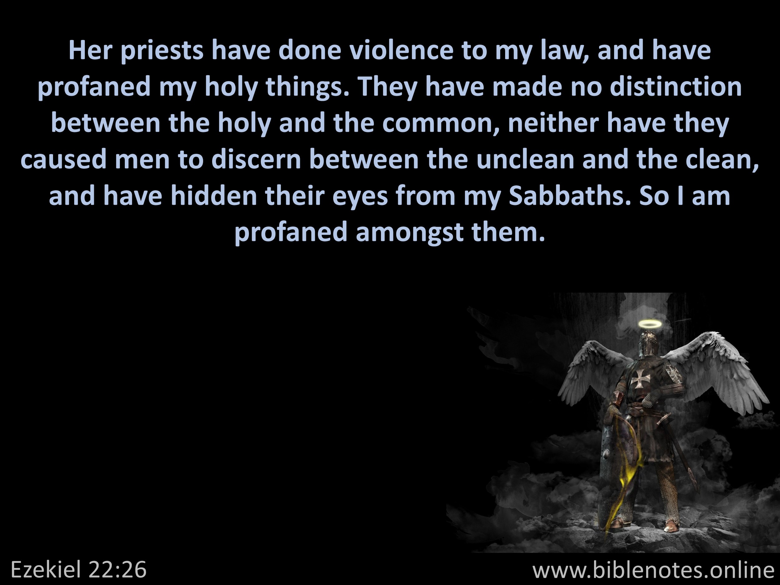 Bible Verse from Ezekiel Chapter 22