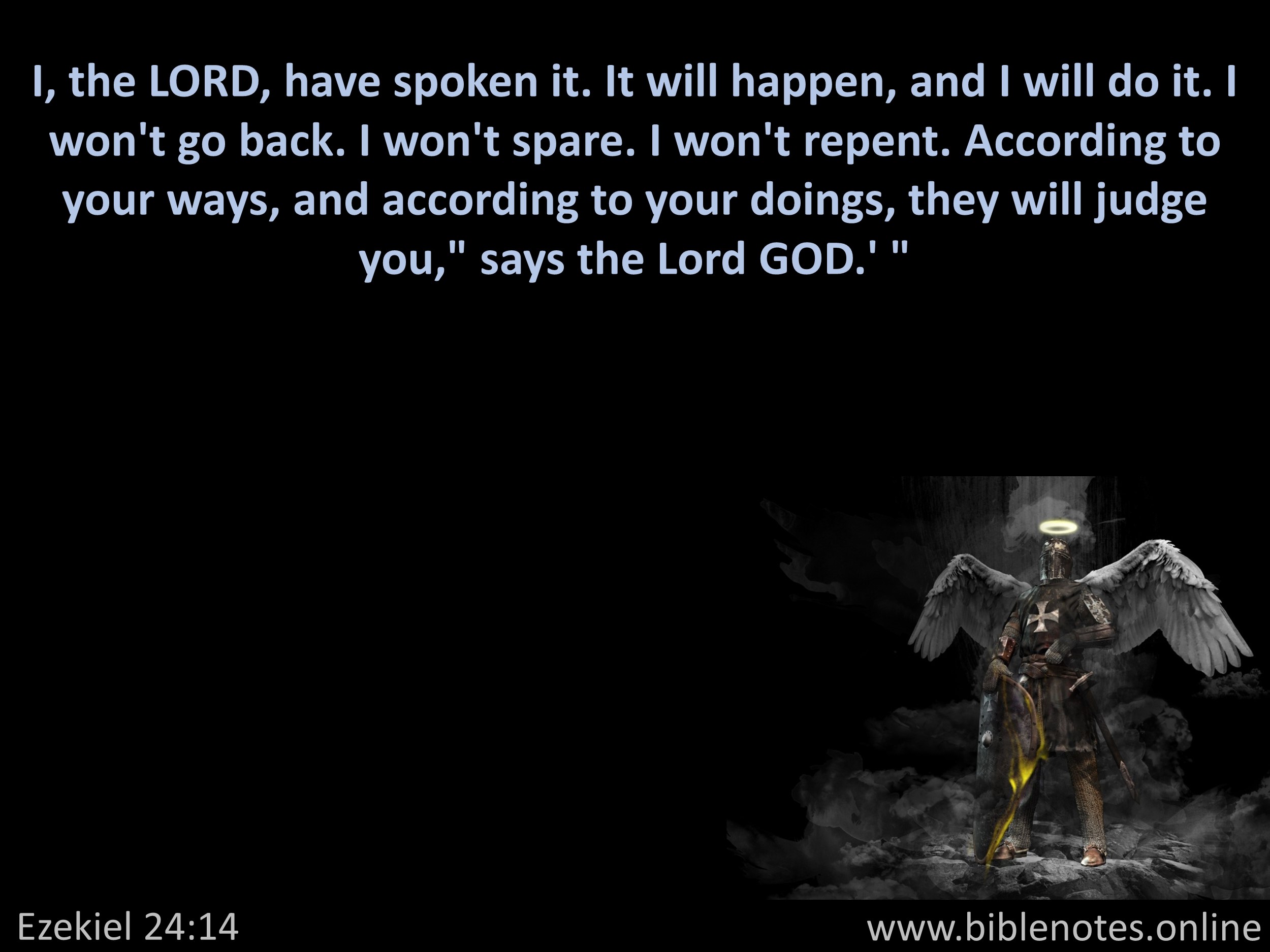 Bible Verse from Ezekiel Chapter 24