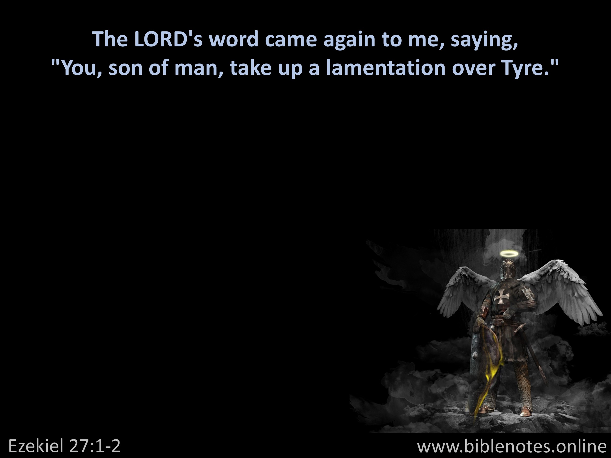 Bible Verse from Ezekiel Chapter 27