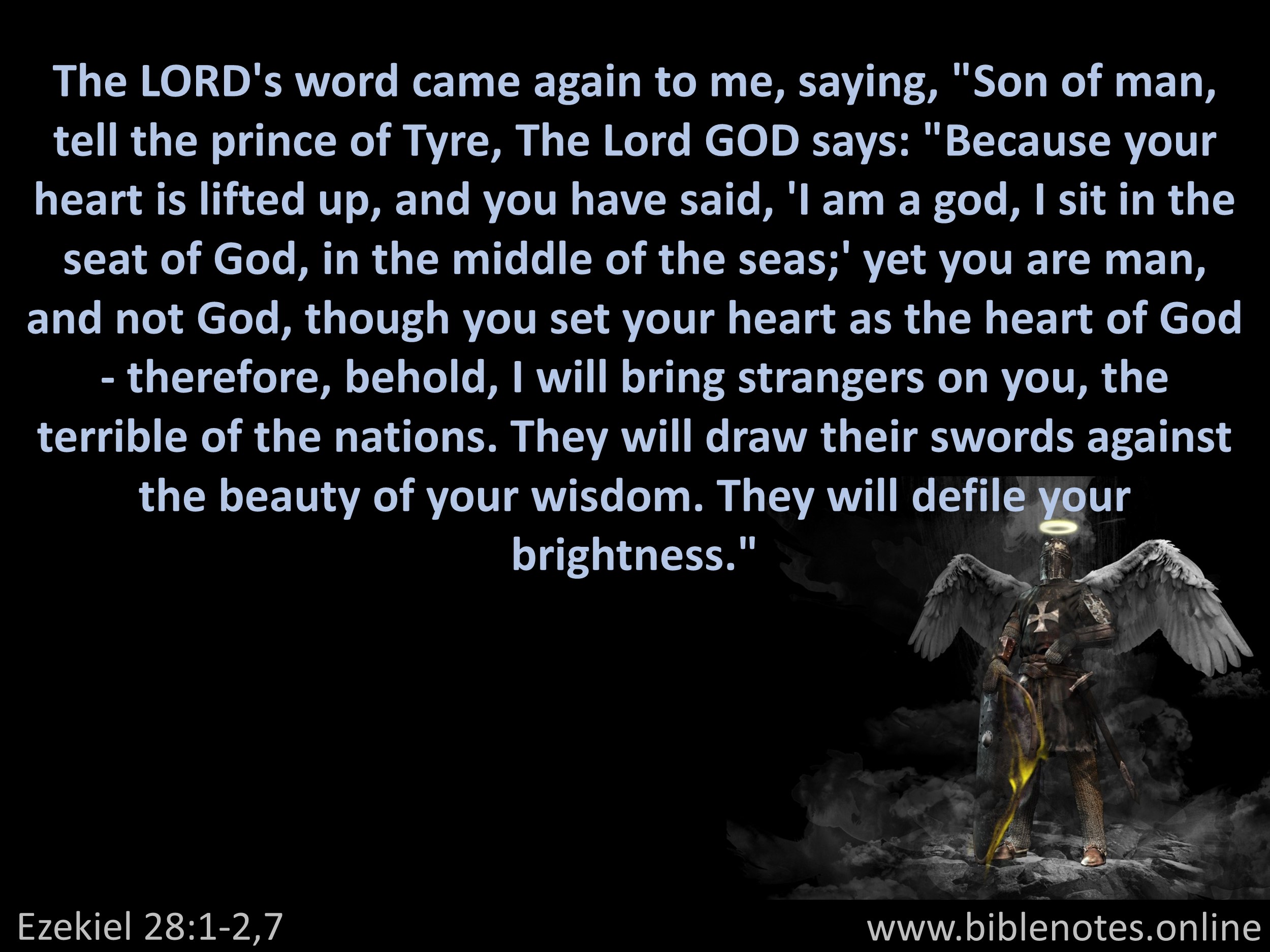 Bible Verse from Ezekiel Chapter 28
