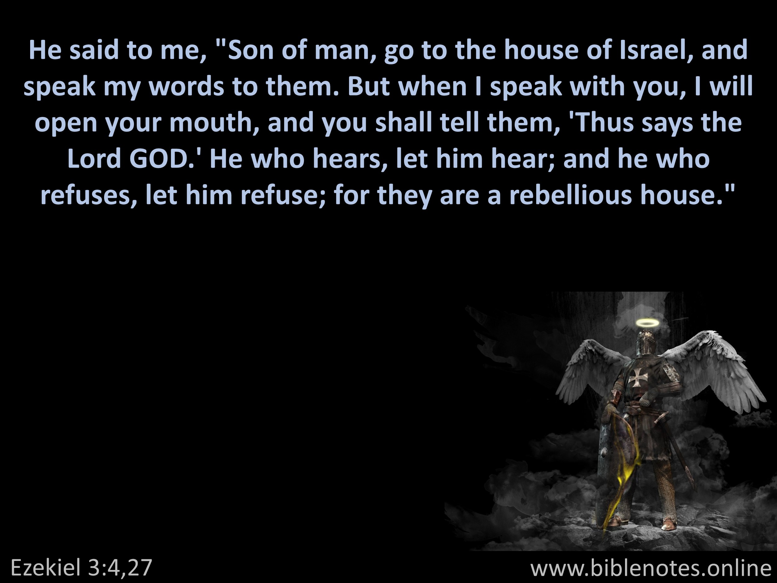 Bible Verse from Ezekiel Chapter 3